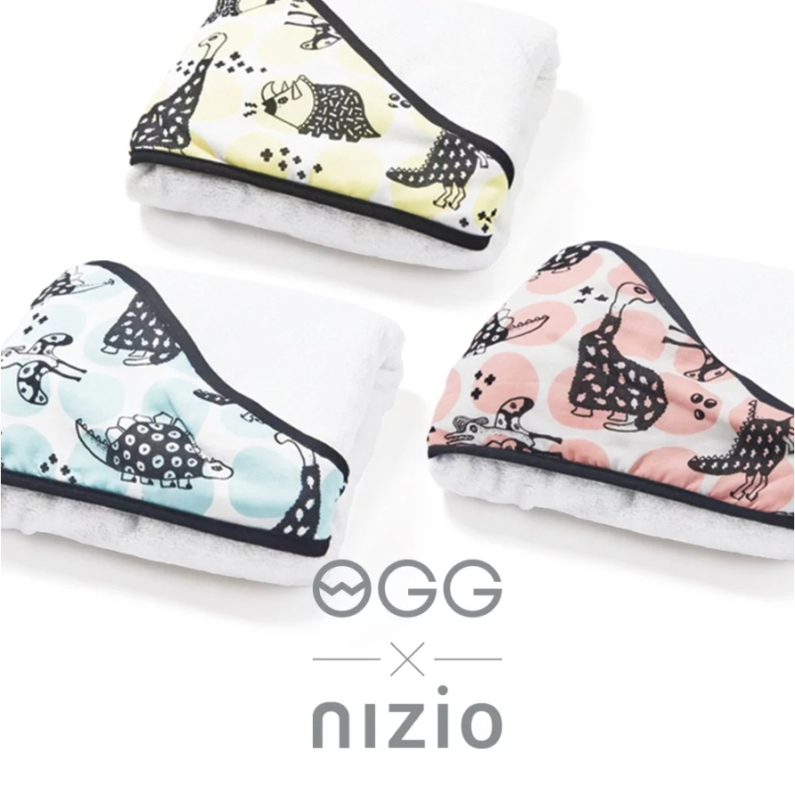 【樂森藥局】Nizio 小蘑菇成長浴巾/浴袍 OGG聯名款