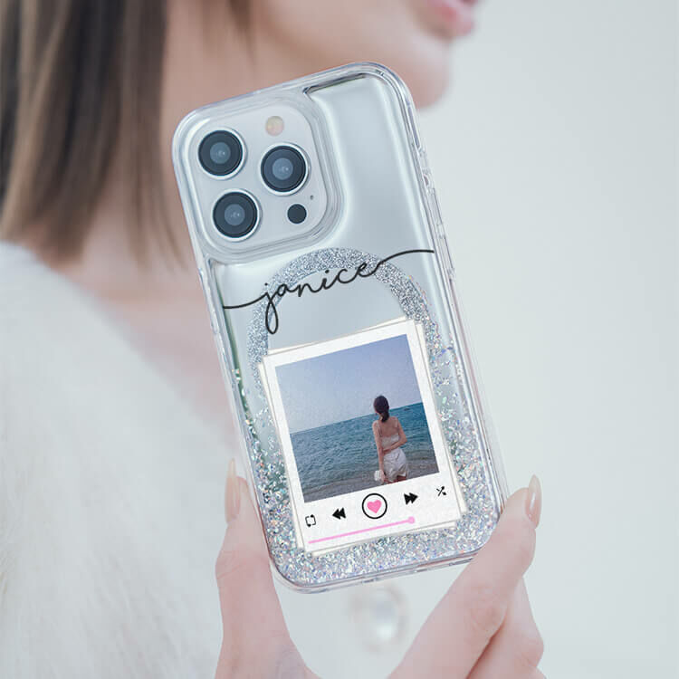 妳的美照 (MagSafe磁吸) 閃耀鏡面殼 - (訂製名字) iPhone客製化手機殼