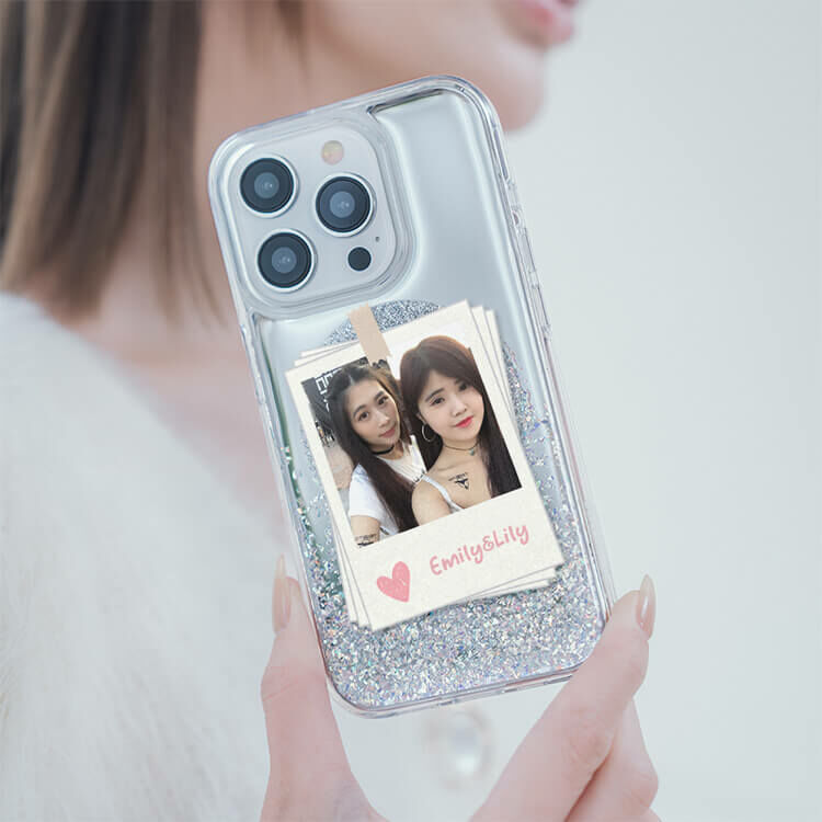 閨蜜合照 (MagSafe磁吸) 閃耀鏡面殼 - (訂製名字) iPhone客製化手機殼