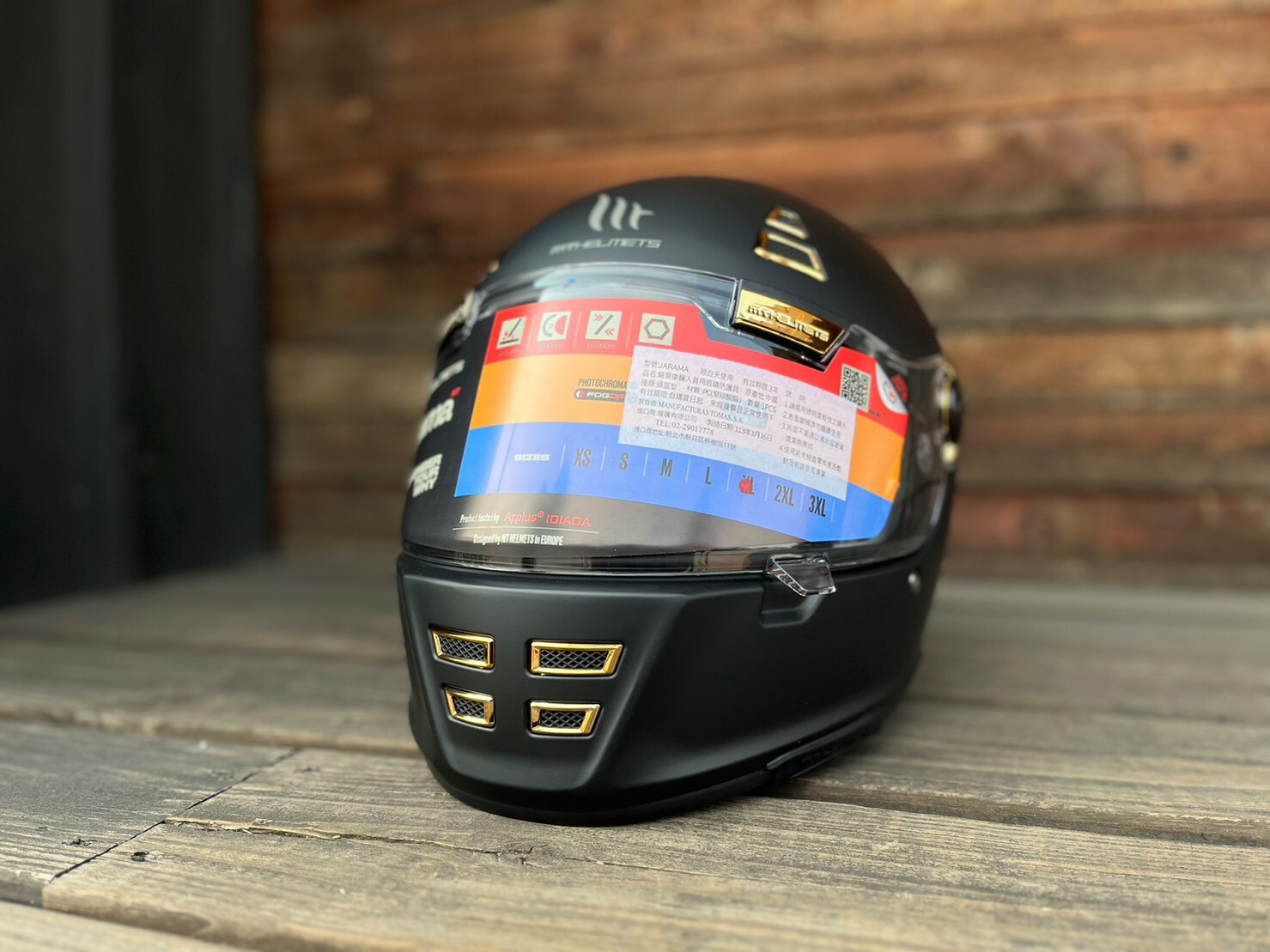 MT Helmets Jarama 素色 消光黑 全罩 復古帽 樂高帽