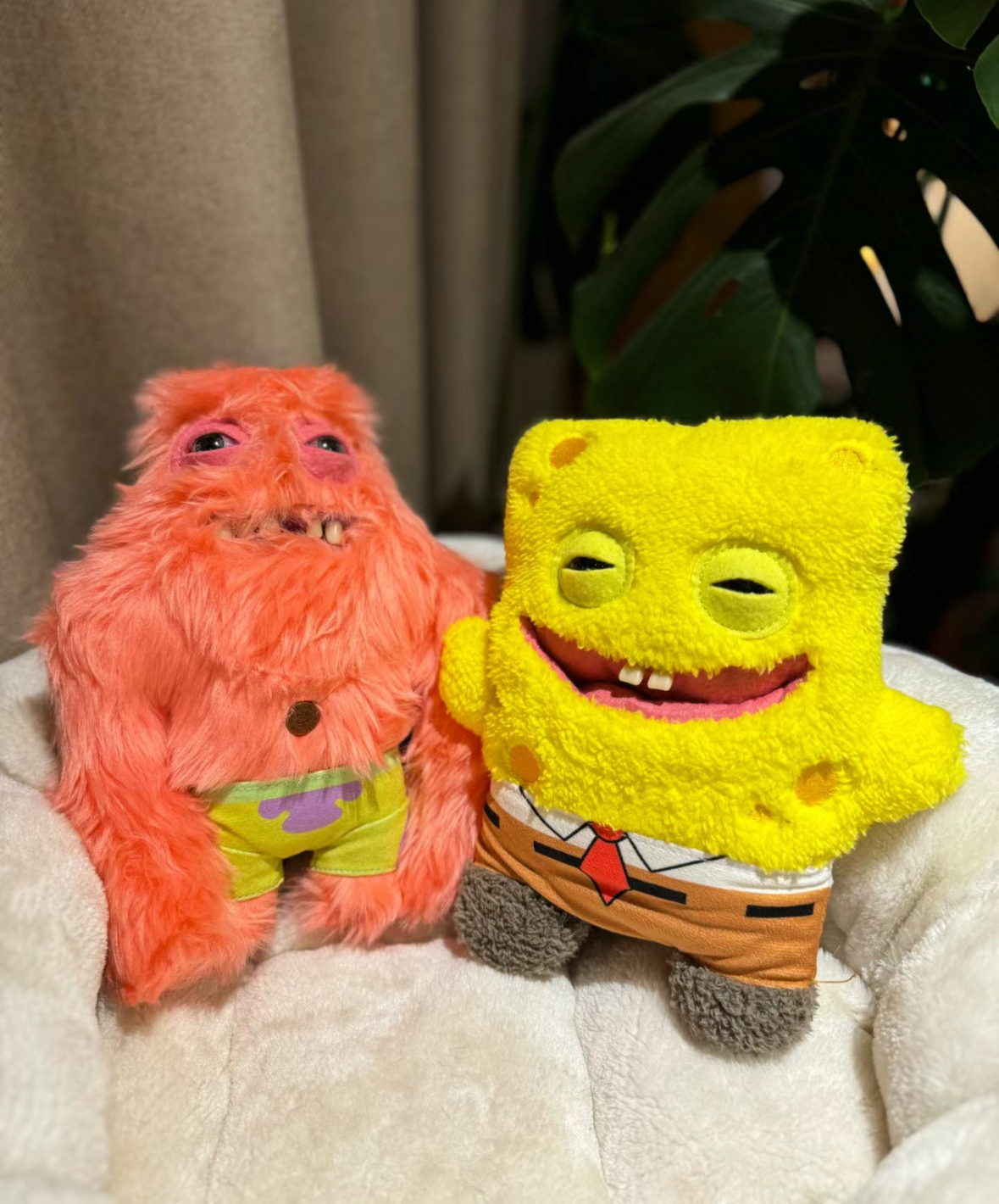 Fuggler x SpongeBob 海綿寶寶 派大星 牙齒怪 娃娃 毛絨公仔(任買兩件711免運)/預購