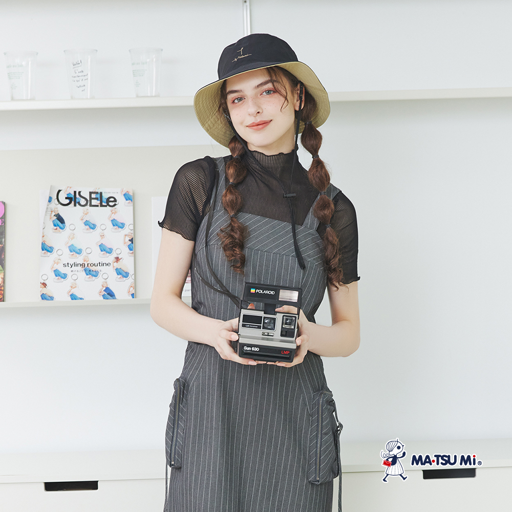 MA‧TSU Mi 內搭木耳邊透膚高領上衣(白.黑)