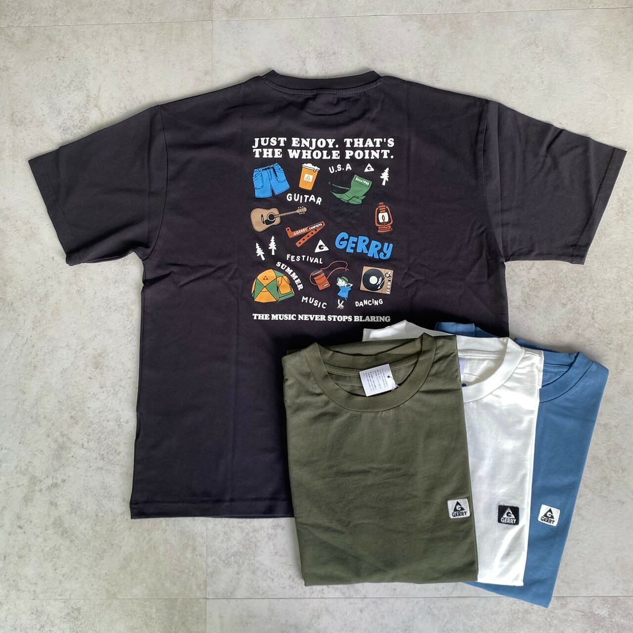 Gerry 美式露營小圖拼盤短Tee GE24SU14
