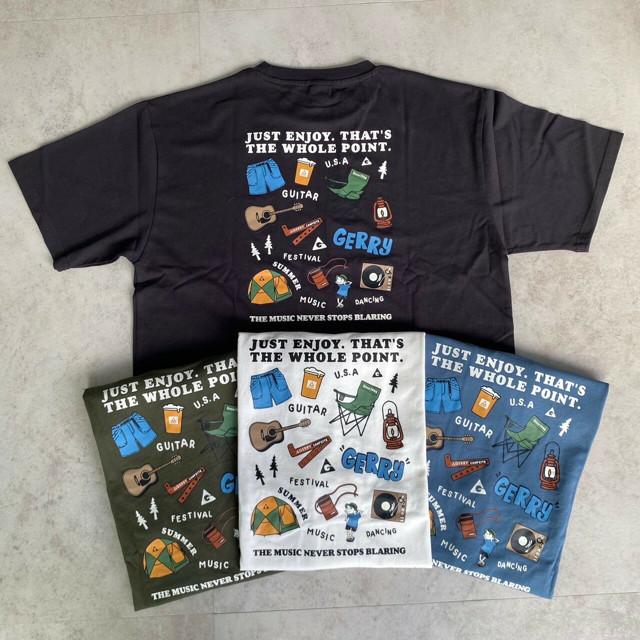 Gerry 美式露營小圖拼盤短Tee GE24SU14