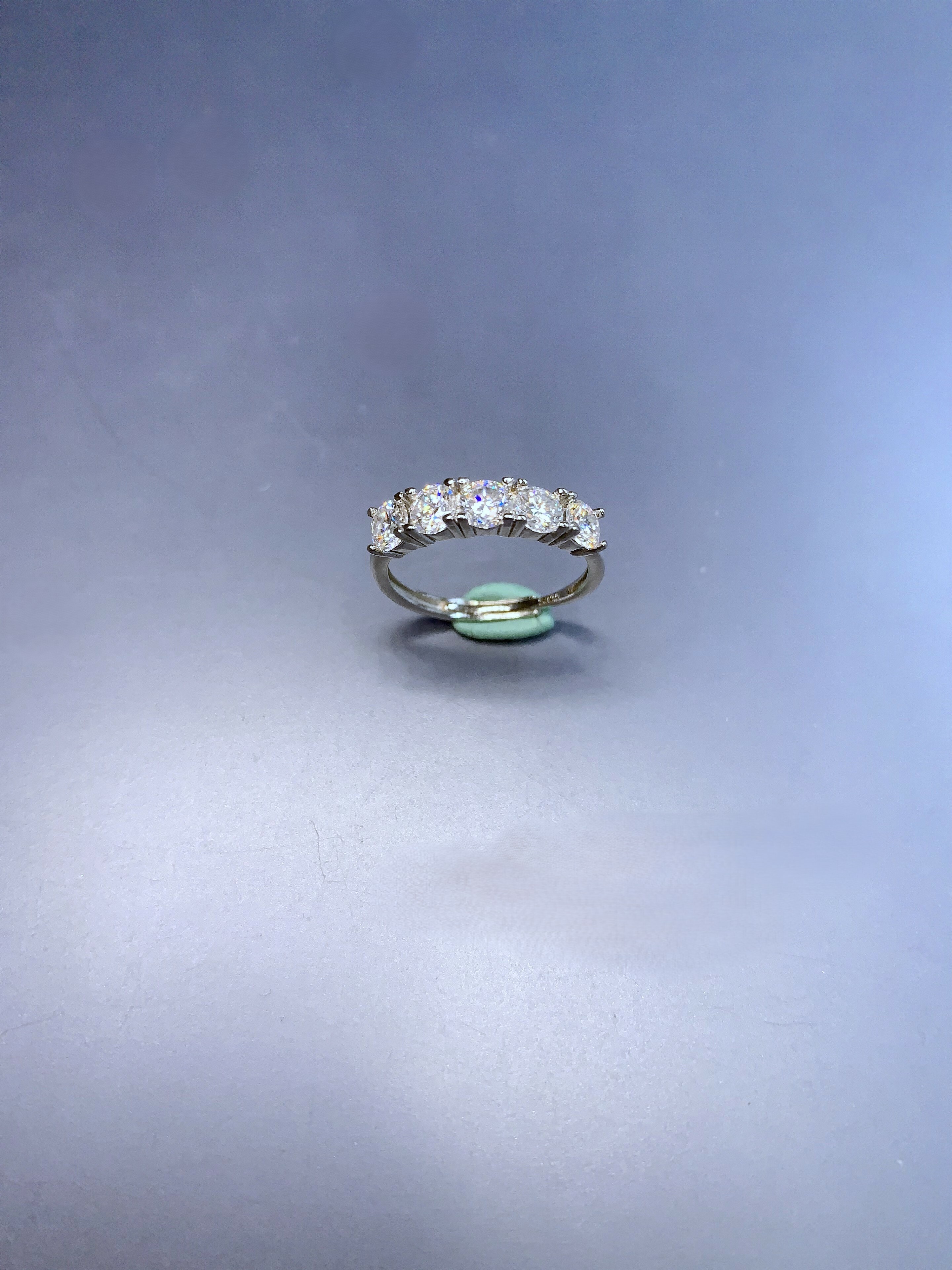 莫桑鑽銀戒丨時尚大方