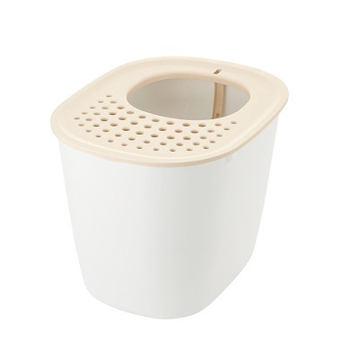 Richell 不沾砂桶形貓廁所(白色)