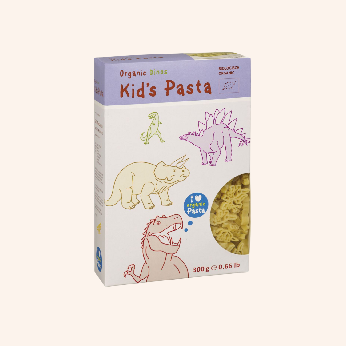 ALB-GOLD - Organic Kid's Pasta (Semolina) Dinos (300g) (93201)