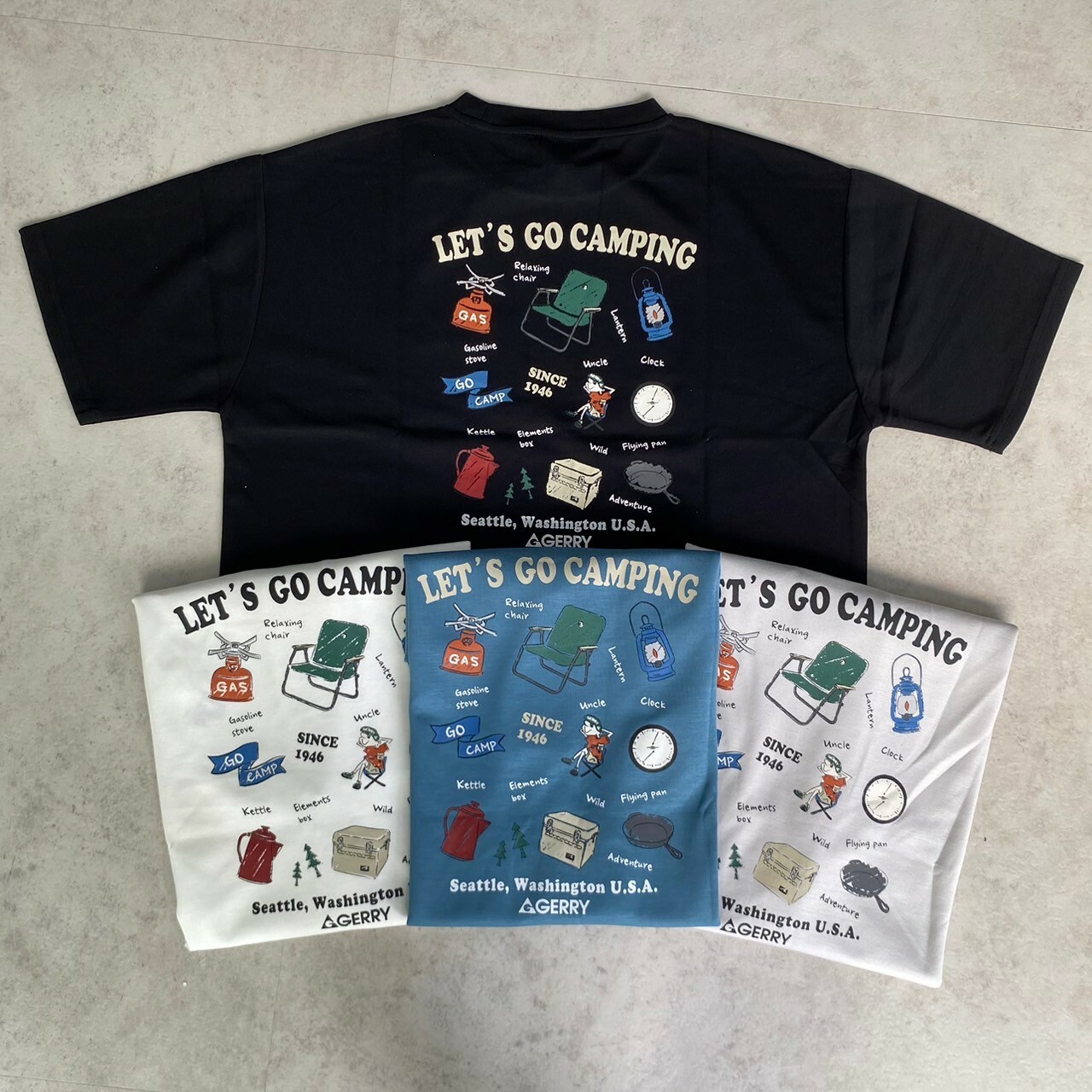 Gerry 美式素描多小圖短Tee GE24SU02