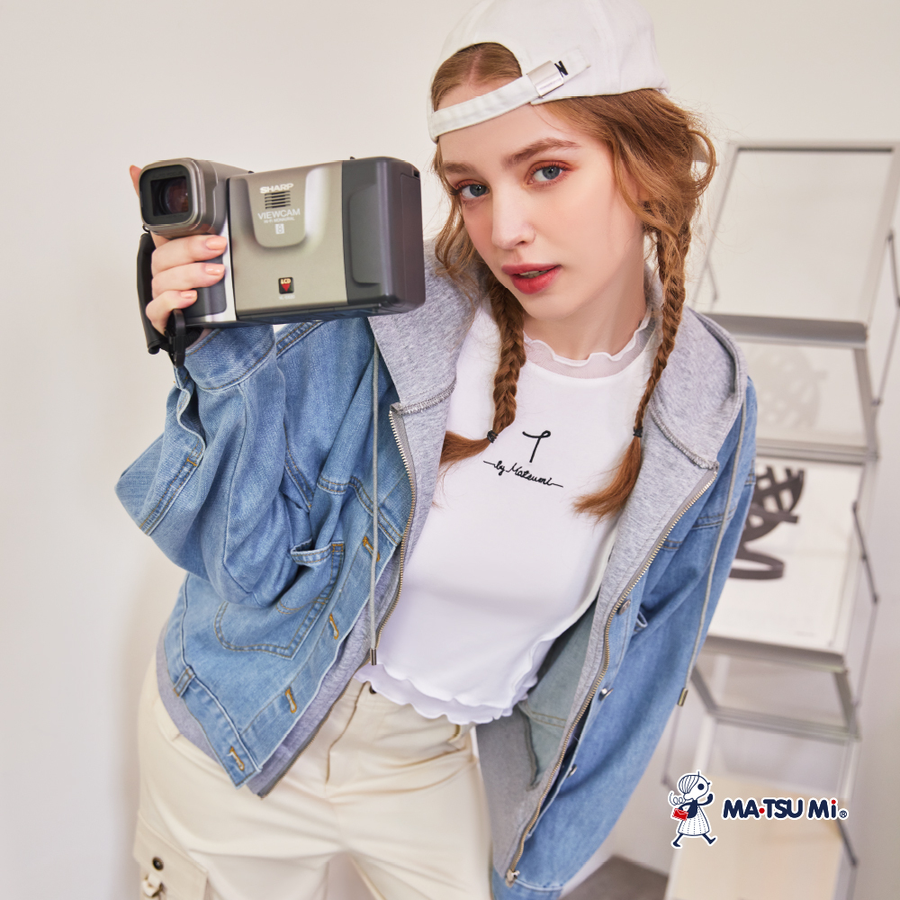 MA‧TSU Mi 百搭時髦感釘釦工裝褲(卡.黑)