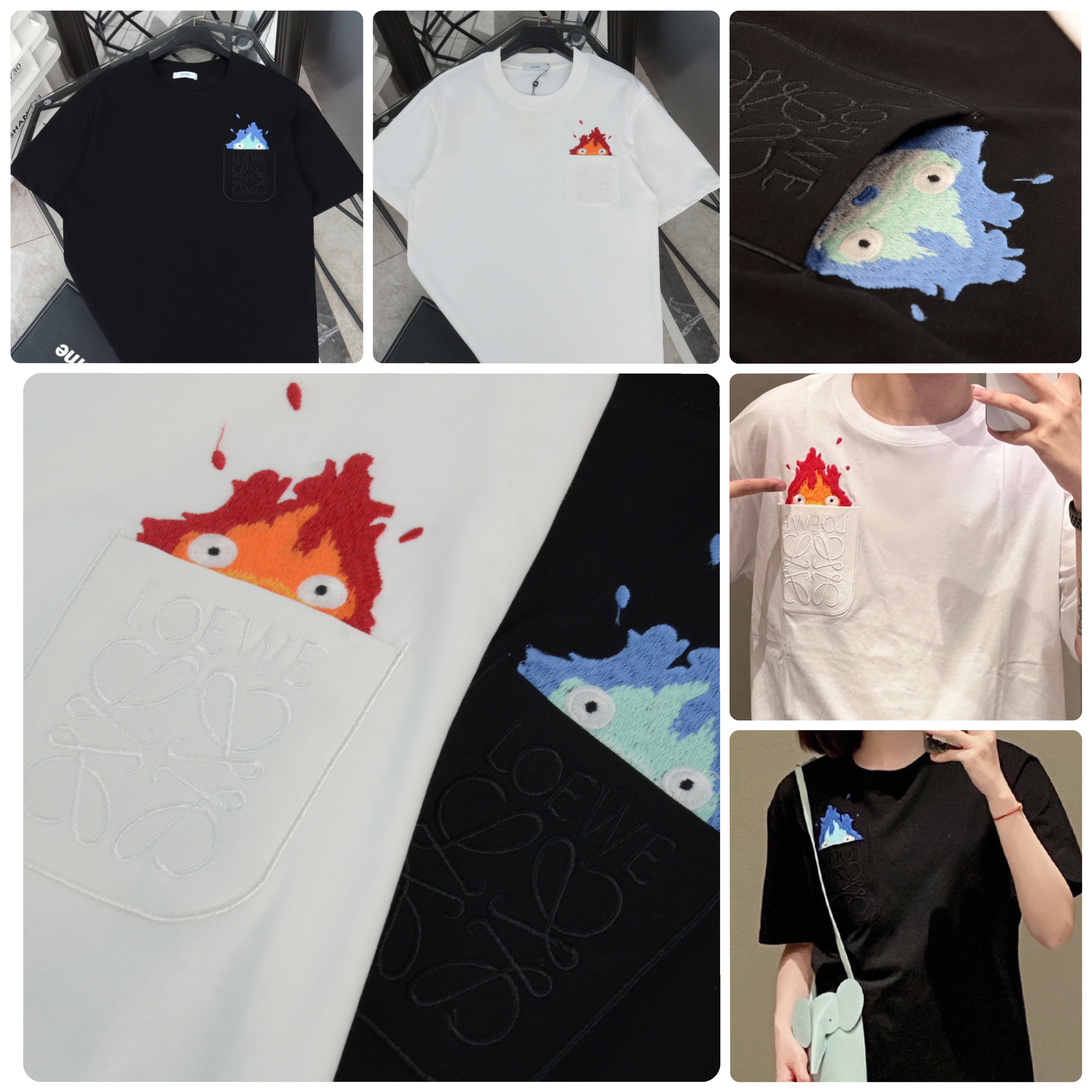 ☀ 潮牌🏷LoeW* x 哈爾移動城堡卡西火 Tee-2400604