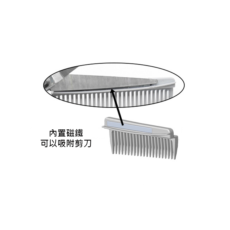 磁鐵剪髮梳