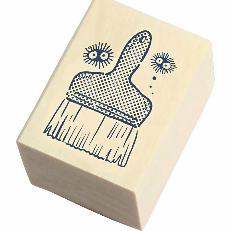 Beverly x Ghibli Stamp－Kurosuke and Brush (Japanese Stationery Brand)