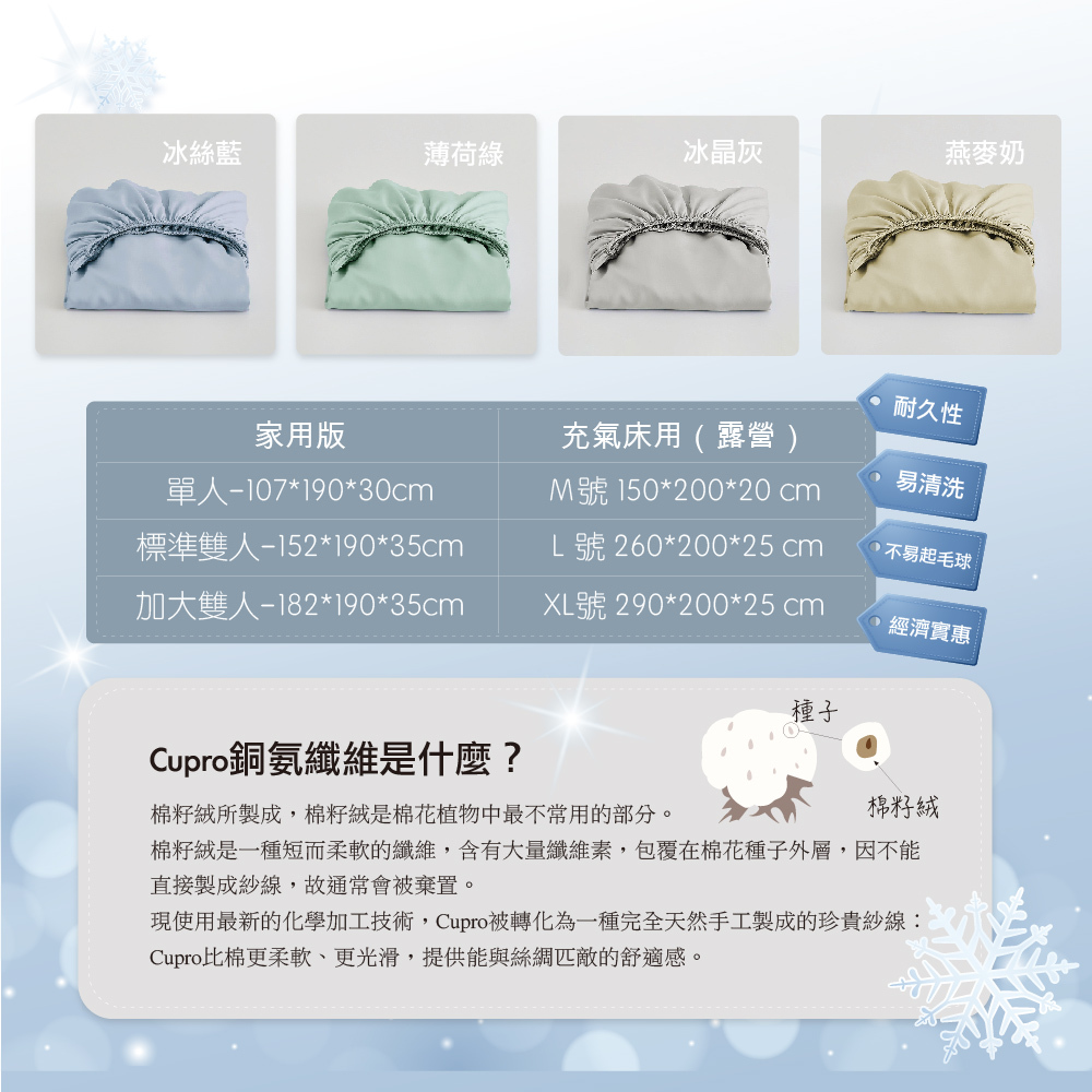 【野峰】日本專利布料 舒滑涼感床包 AB11