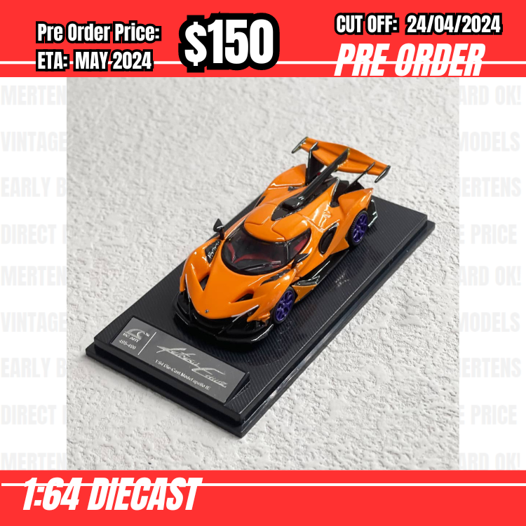 RS-$150  * SmallcarART SCA * 1:64 Intensa Emozione IE V12 Orange [OD17/04]
