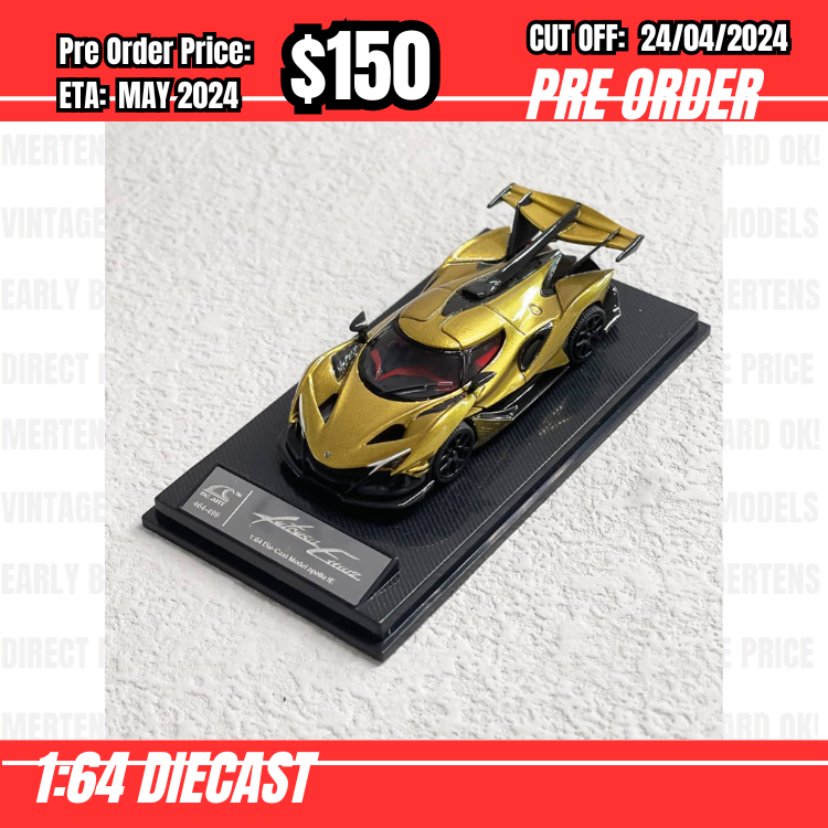 RS-$150  * SmallcarART SCA * 1:64 Intensa Emozione IE V12 Gold [OD17/04]