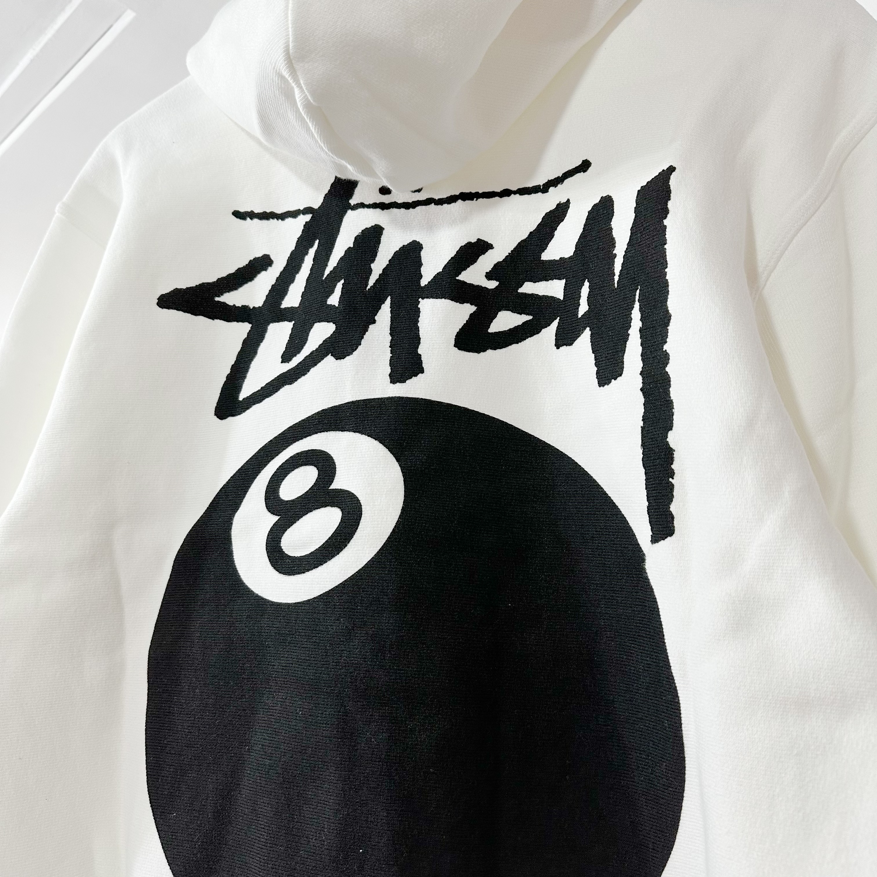 STUSSY SS24  8 Ball Pig. Dyed Hoodie NATURAL 米白色