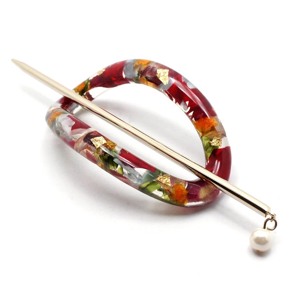 [網站限定優惠]【Zoule】日本乾花金箔耳環&髮簪