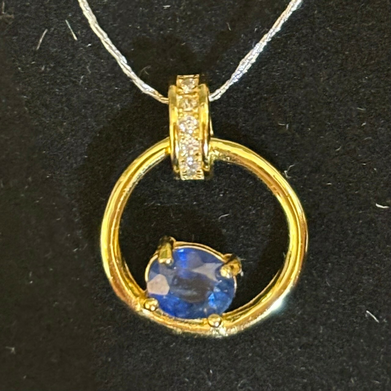 T440金圈藍寶石吊墜