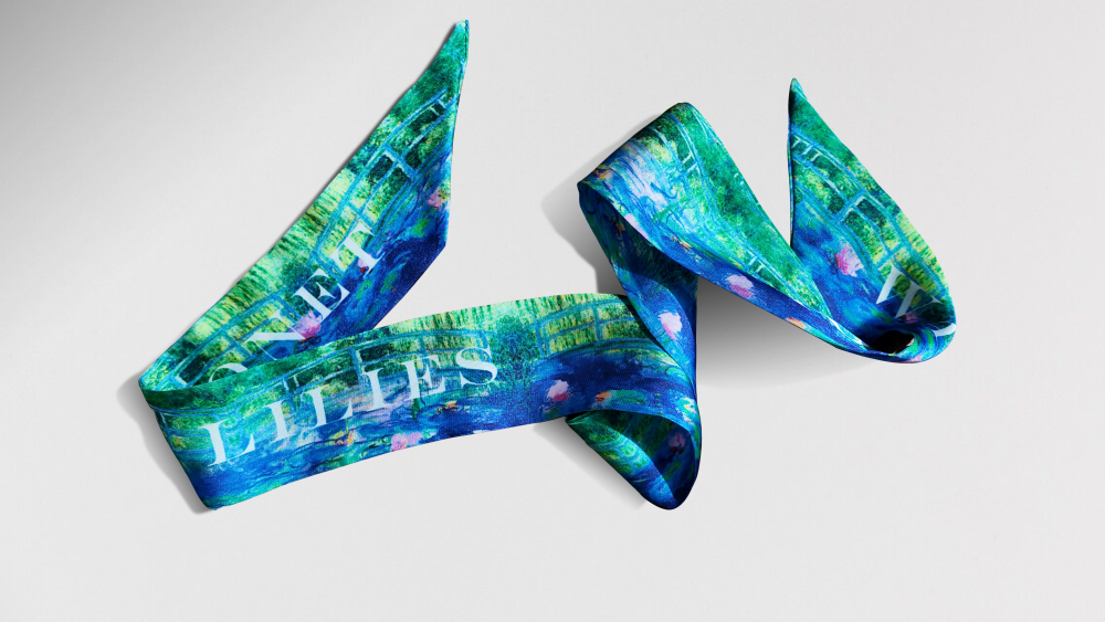 印象派藝術飄帶｜莫內《睡蓮和柳樹》