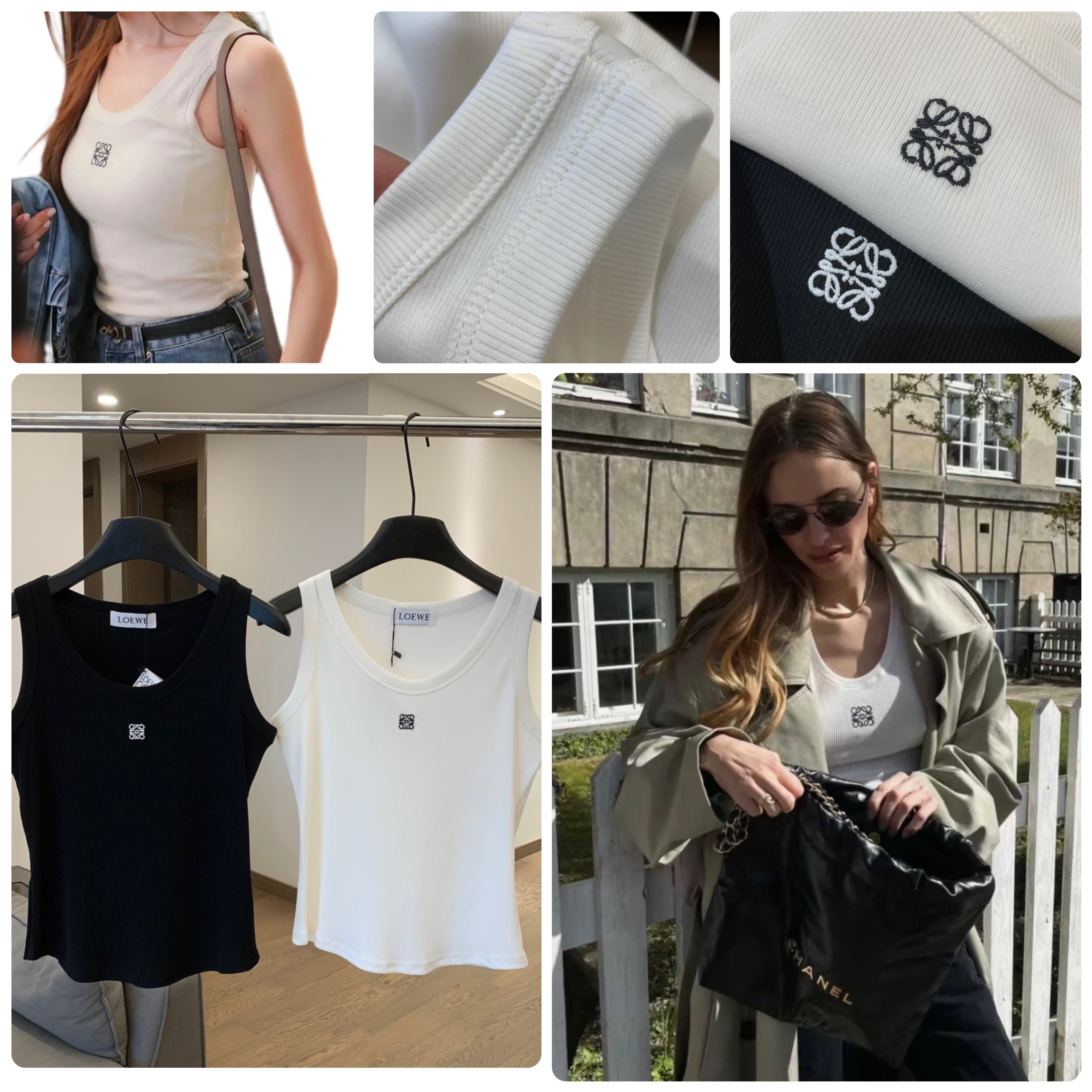 ☀ 潮牌🏷LoeW* 女裝U領小背心-2400602