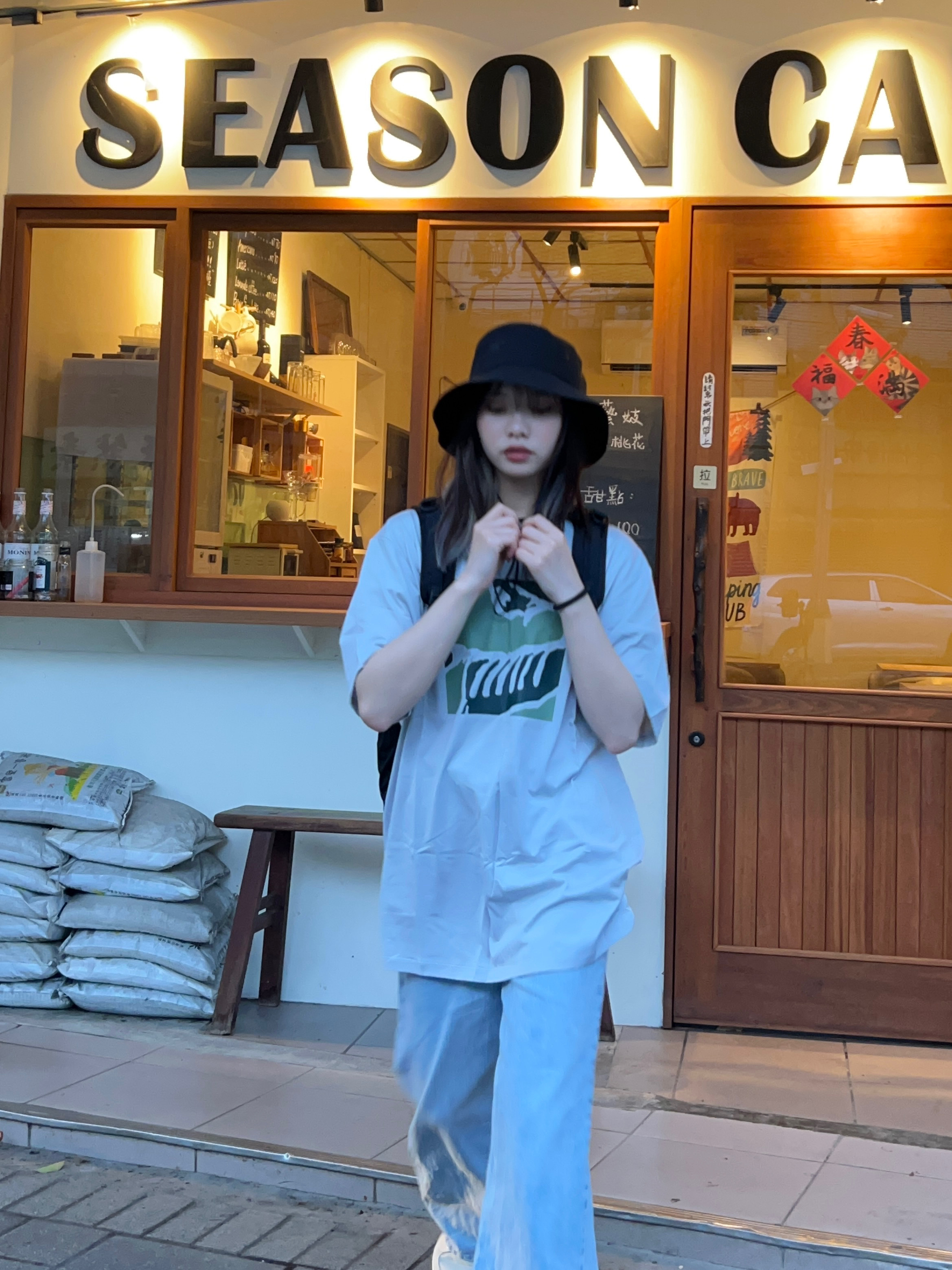 【代購】Arcteryx始祖鳥 始祖鳥 Skeletile SS 字母印花套頭圓領短袖 美式復古 正肩T恤 L07873200