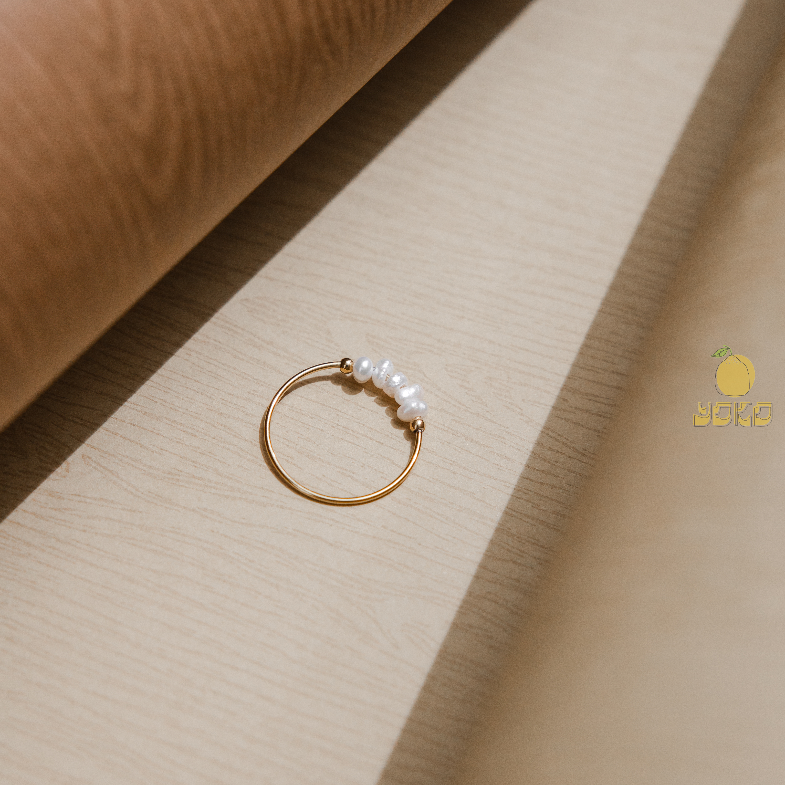 YOKO - 細珍珠戒