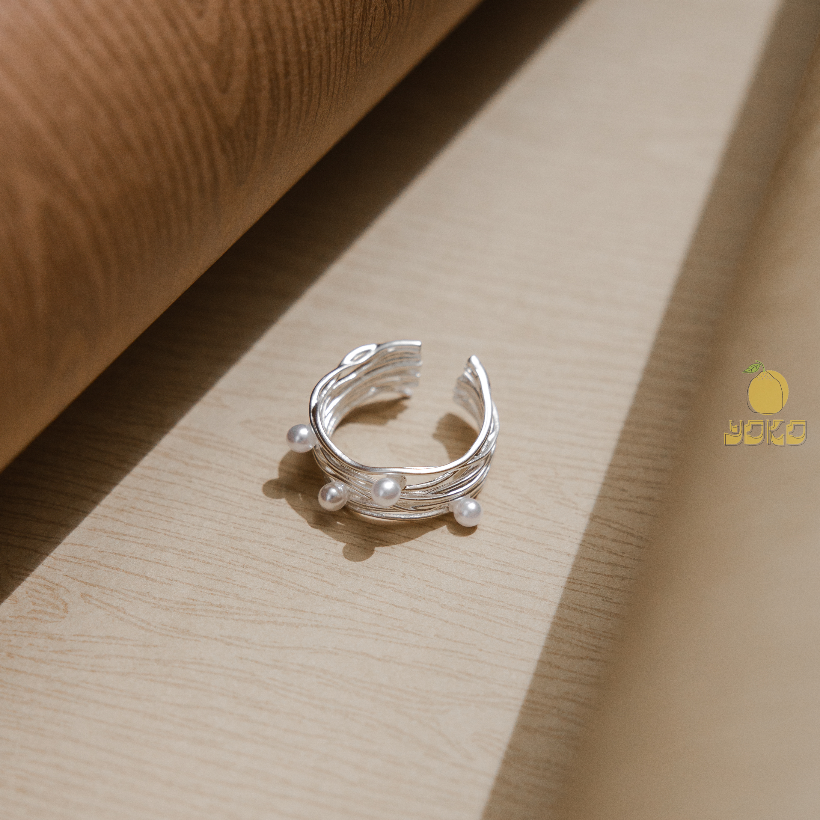 YOKO - 珍珠纏繞戒