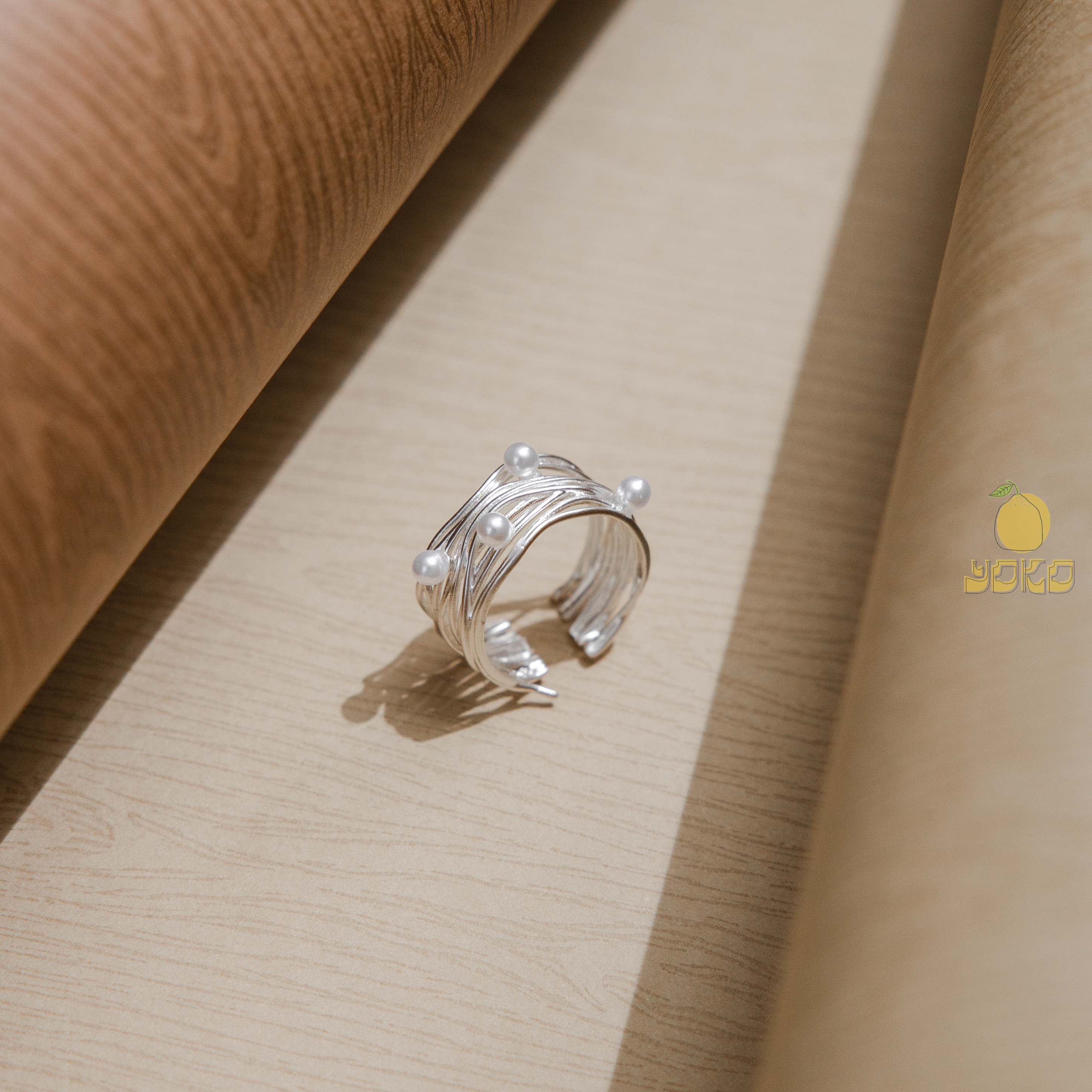 YOKO - 珍珠纏繞戒