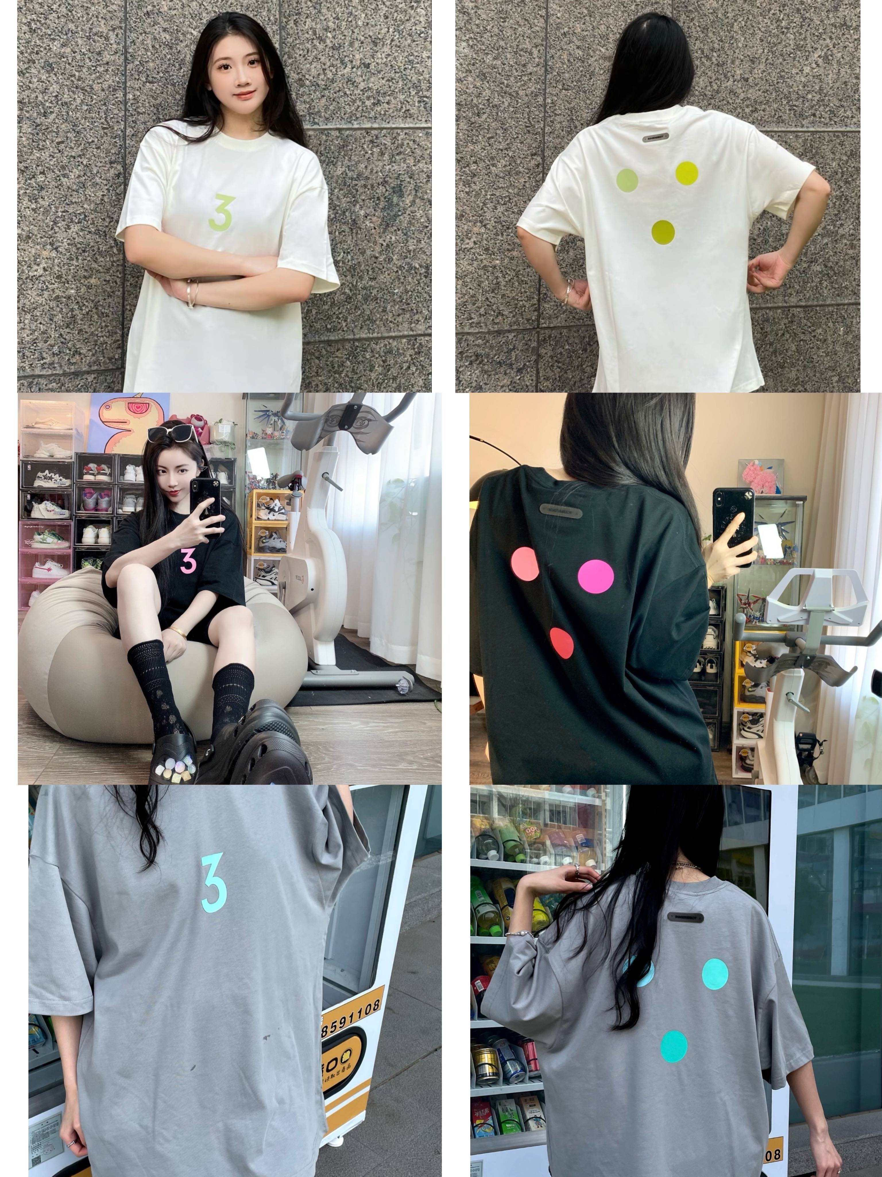 【代購】 INNERSECT 三生萬物系列寬松圓領套頭短袖T恤 男女同款INN24SSTTE022