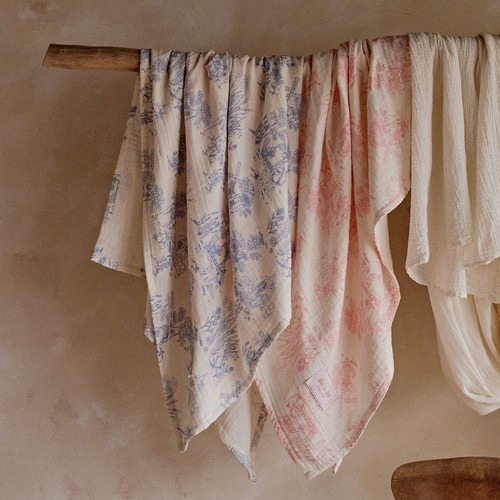 TOILE DE JOUY童話世界系列📔~法式圖紋莫代爾蓋毯