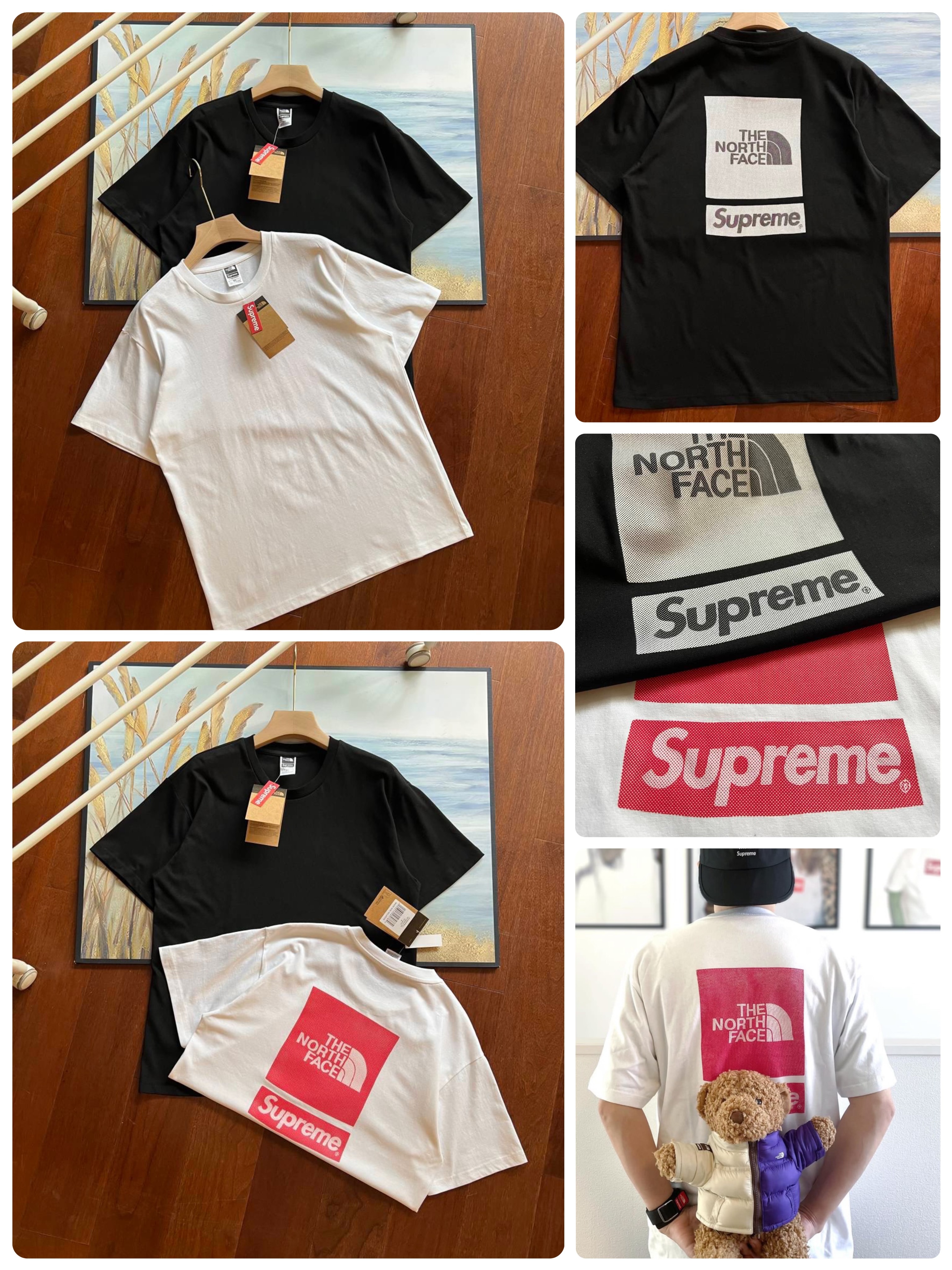 ☀ 潮牌🏷TNF x Sup*reme 潮人短袖休閑Tee-2400606