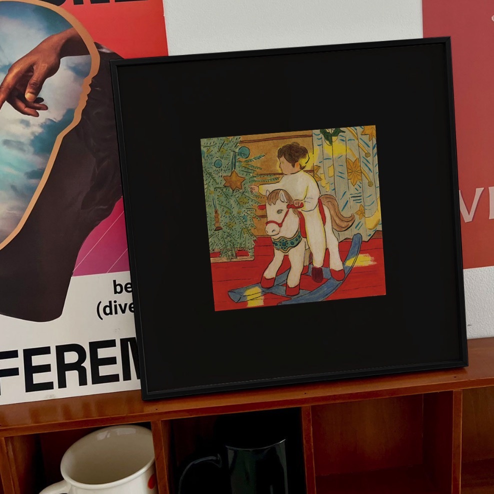 《41761》RunningGirls黑邊復古裝飾畫