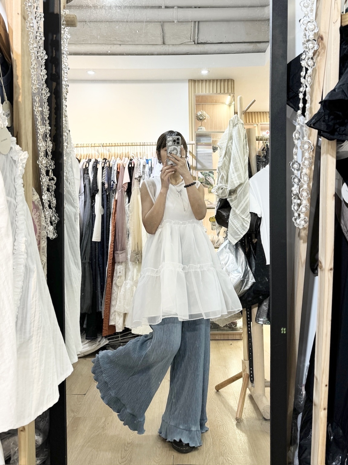 Vol.96 直壓紋RUFFLE褲 有口袋!