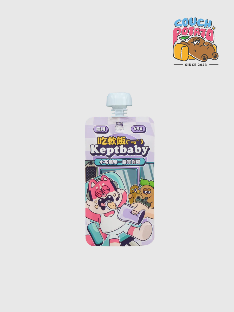 【Couth Potato 沙發馬鈴薯】貓 | Keptbaby吃軟飯 骨肉泥主食餐包｜小宅鵪鶉