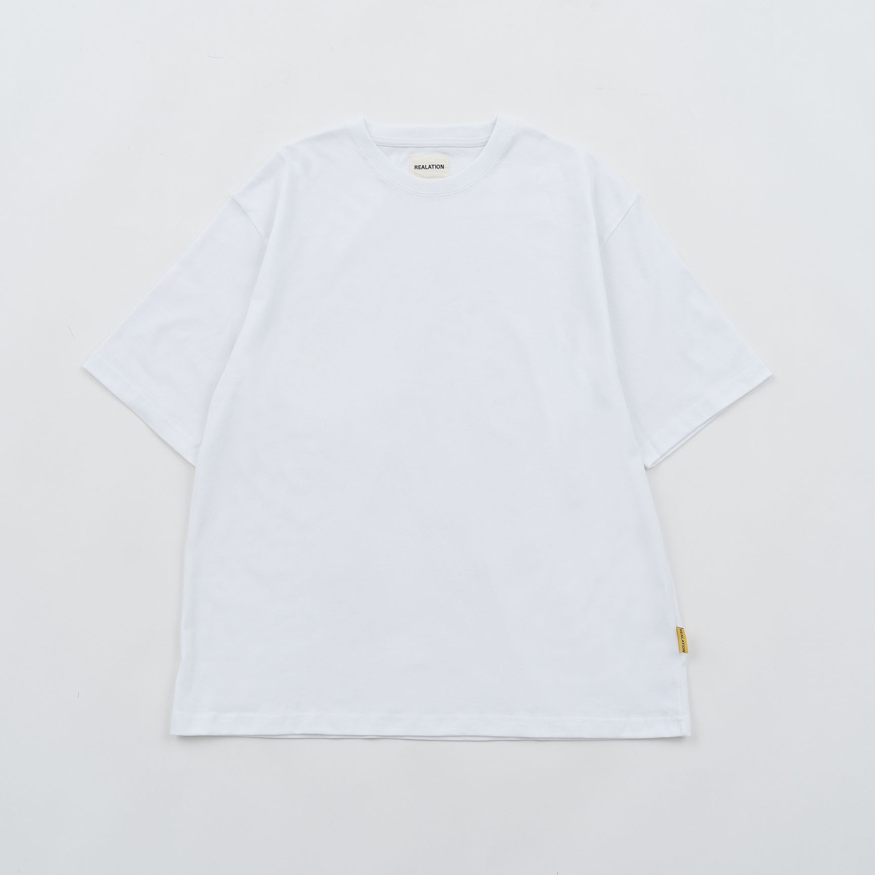 REALATiON 24SS Oversize Basic Tee-White
