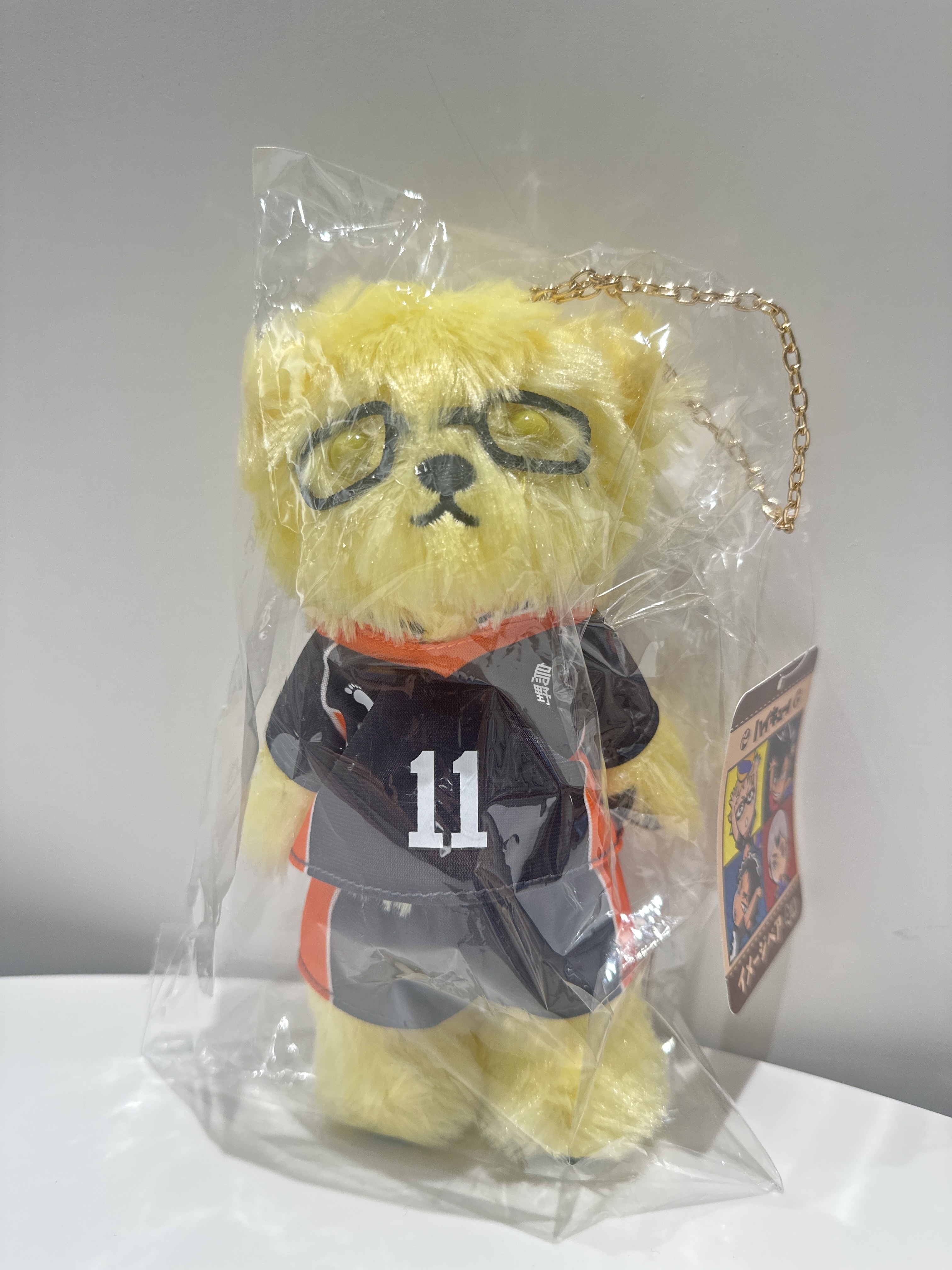 排球少年 月島螢 扣針熊啤啤公仔掛件