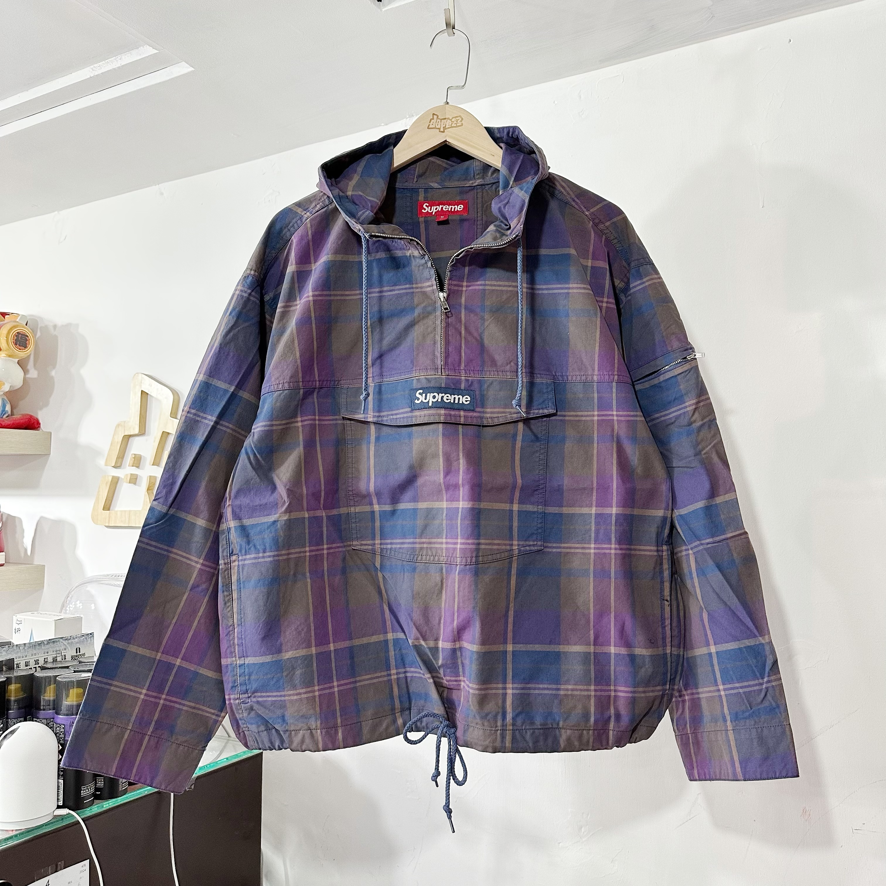 Supreme SS24 Cotton Utility Anorak Plaid Supreme SS24 Cotton Utility Anorak Plaid