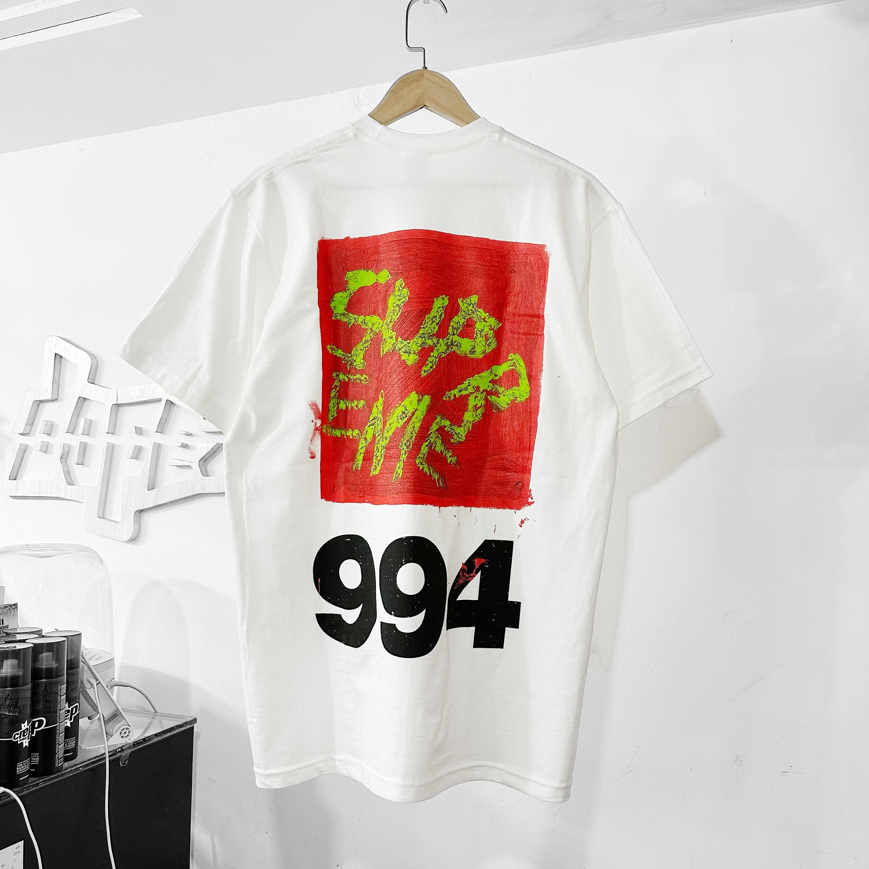 Supreme SS24 Paint Josh Smith Tee White