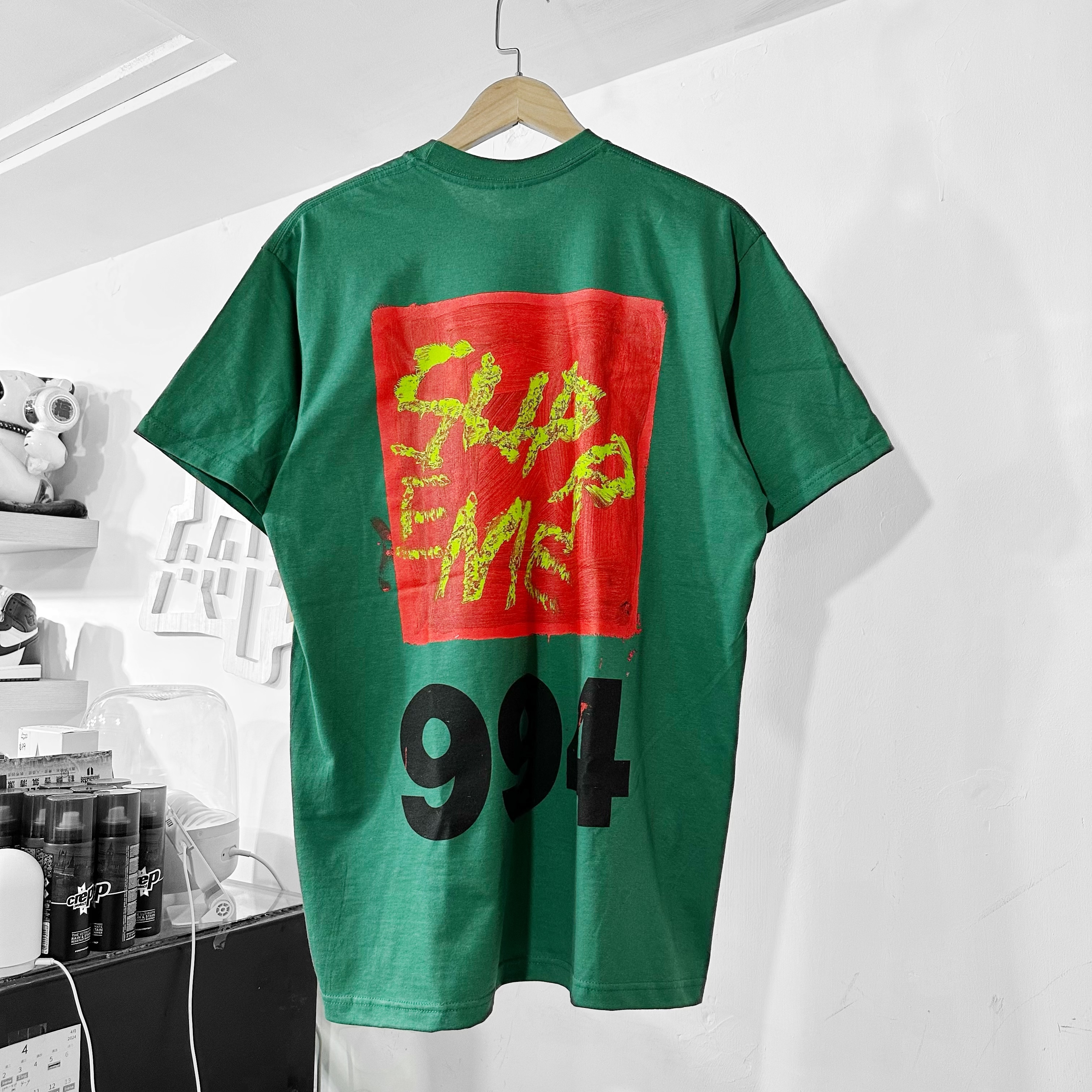 Supreme SS24 Paint  Josh Smith Tee Green