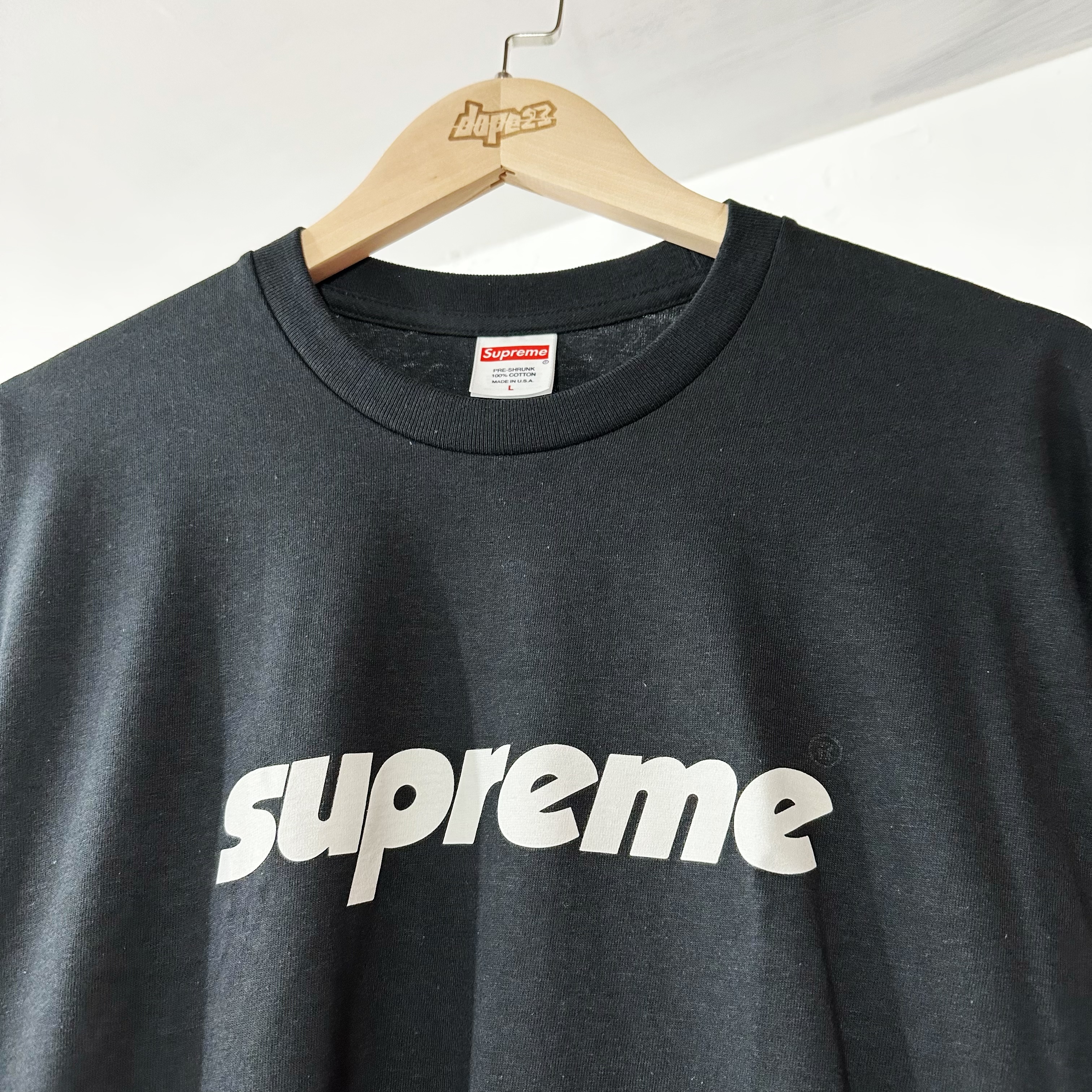 Supreme SS24 Pinline Tee Black