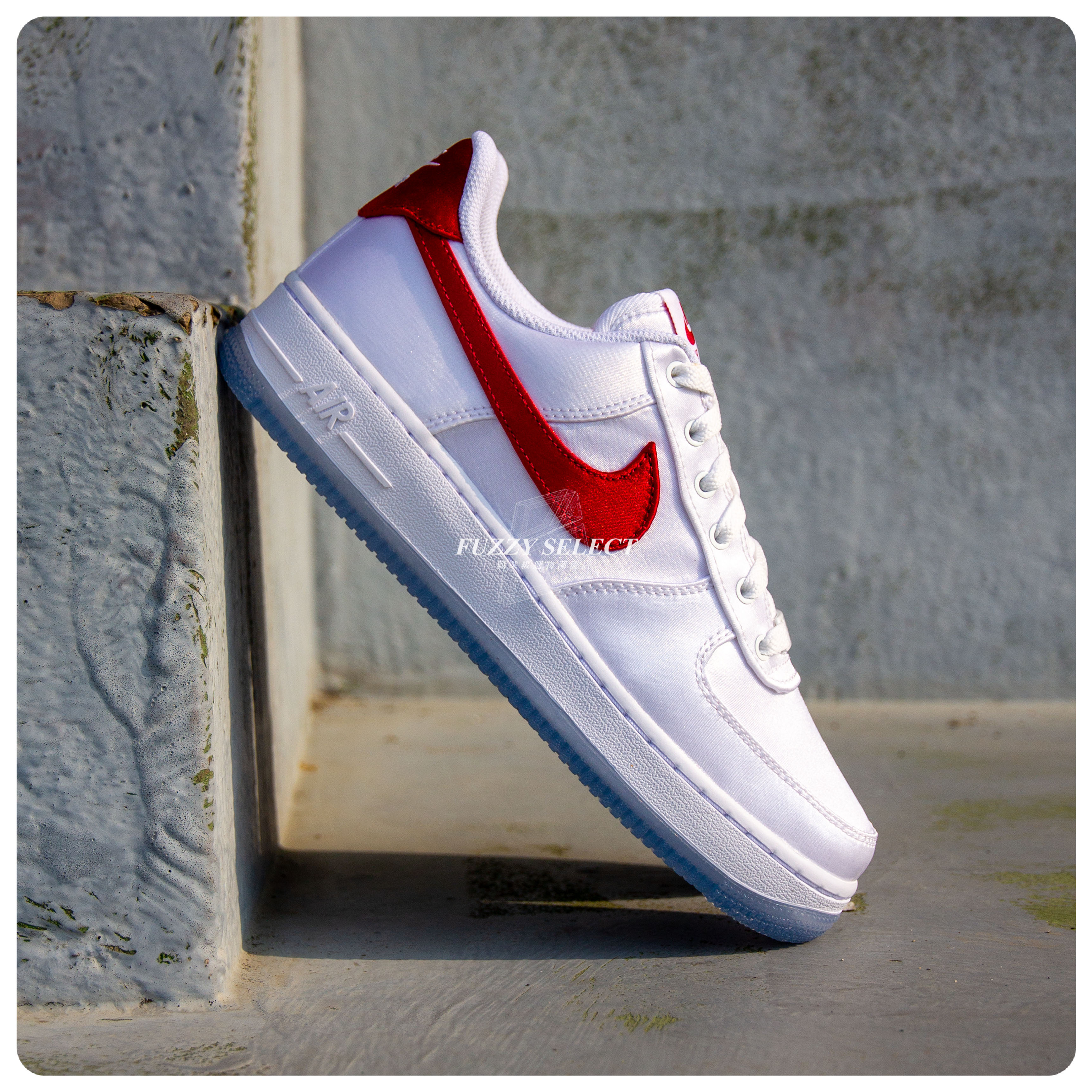 【逢甲FUZZY】Nike Air Force 1 "Satin White Red" 白紅 絲綢 DX6541-100