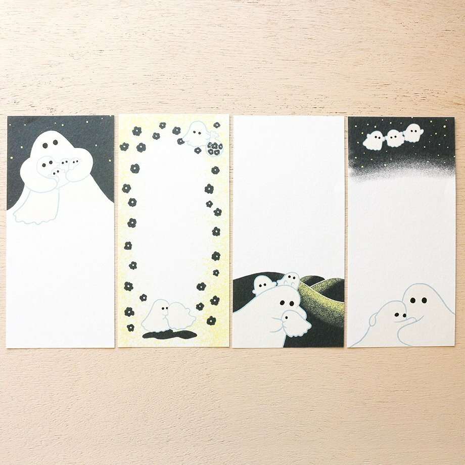 幽靈 20枚和紙一筆箋｜日本表現社 x Konatsu Tani 谷小夏