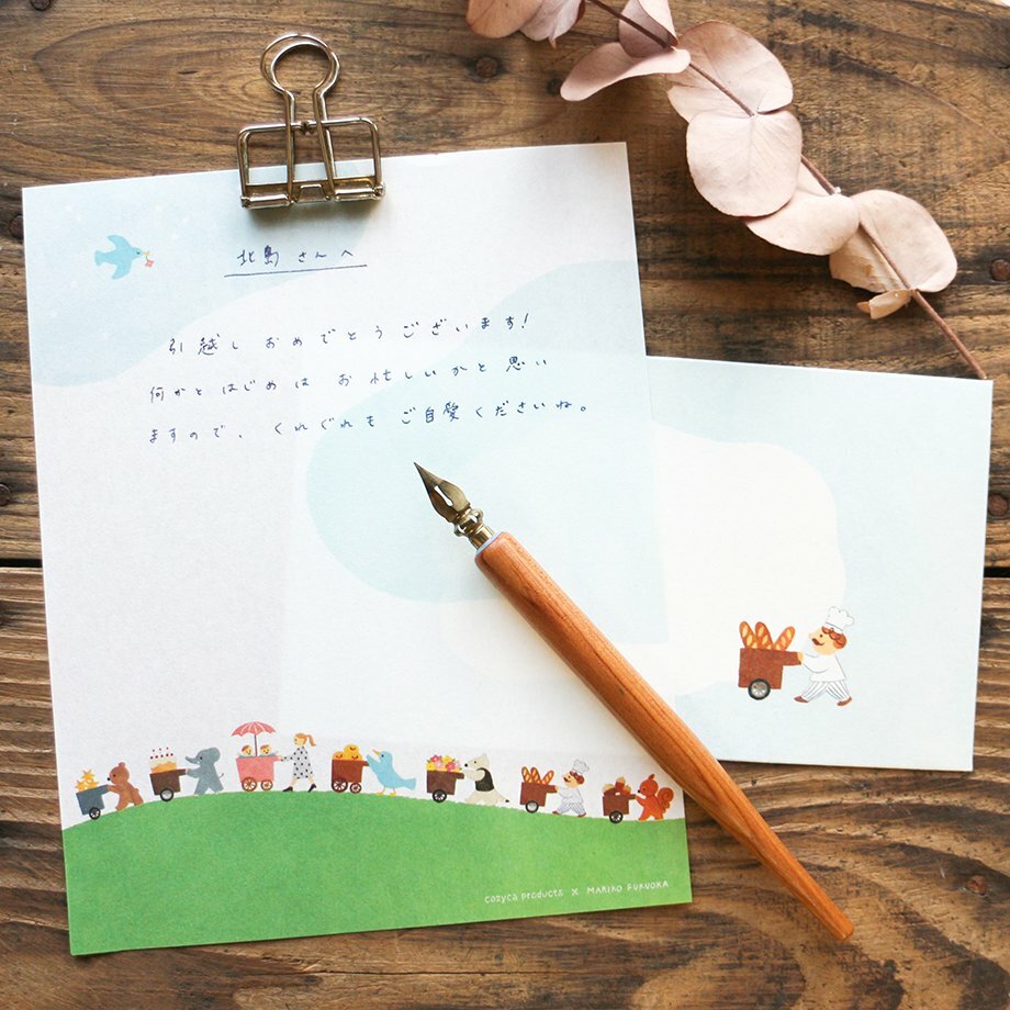 Let's carry 和紙信紙信封組｜日本表現社 x 福岡麻利子
