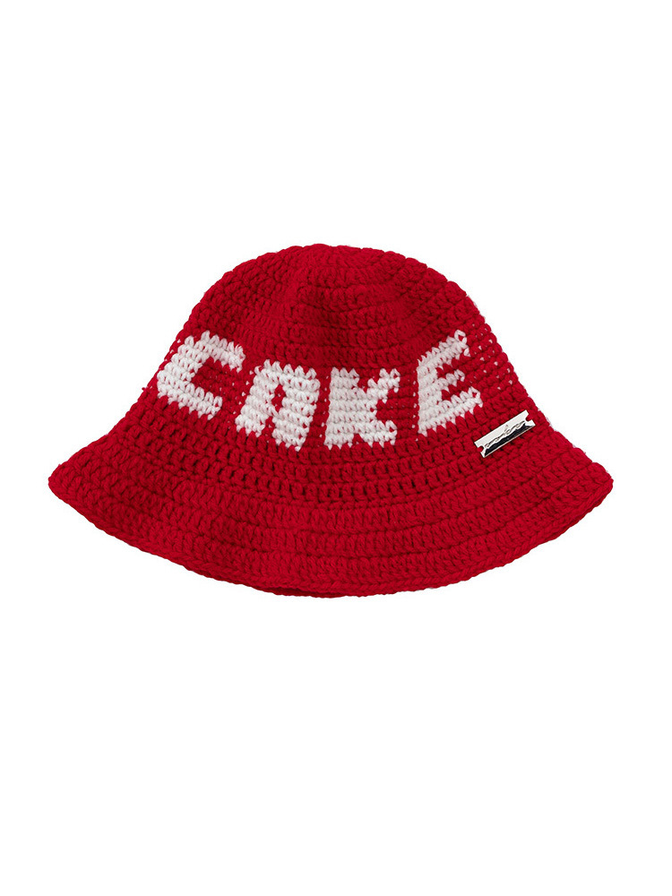 CAKE / "CAKE ASIA" x "Y.A.R.N." Handmade Knit hat - Red