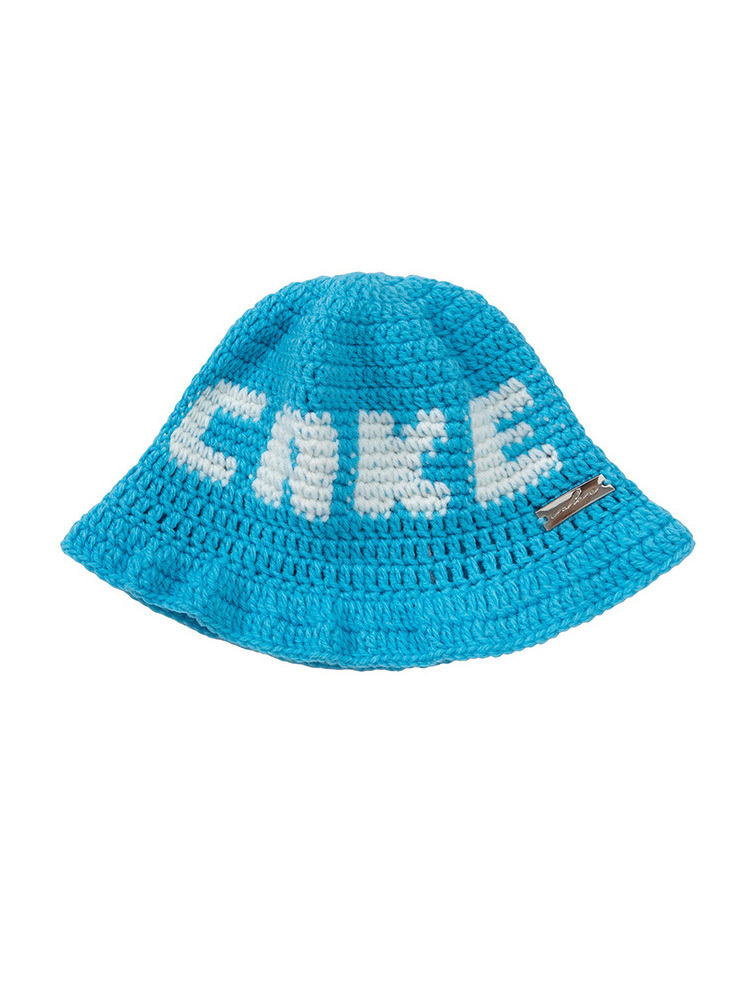 CAKE / "CAKE ASIA" x "Y.A.R.N." Handmade Knit hat - Blue