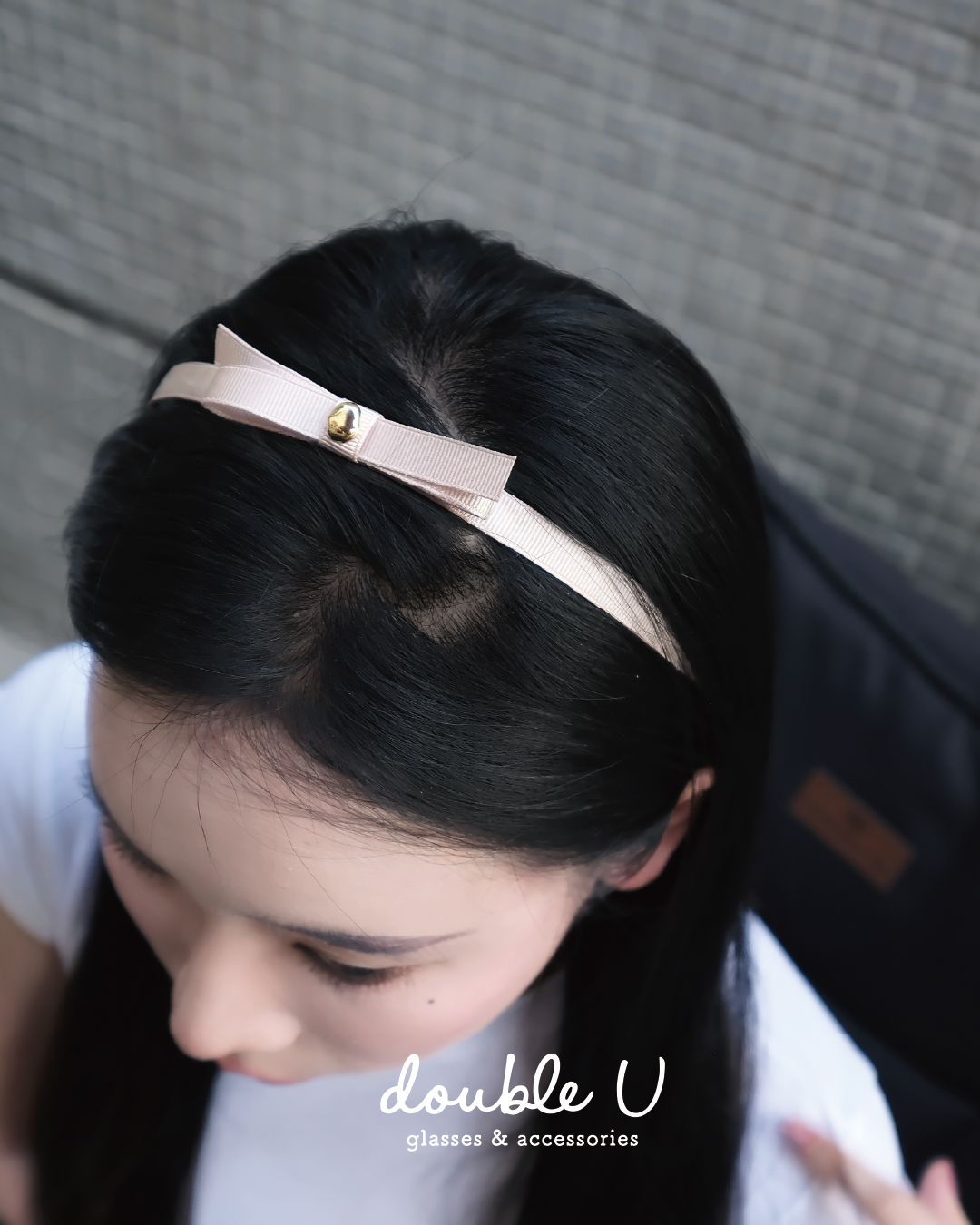 淡雅蝴蝶結髮箍・Headband (EAM10012)