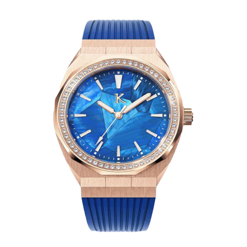 【KYLE 凱爾】荷蘭KLE-005貝殼面帶日期防水100米石英錶-