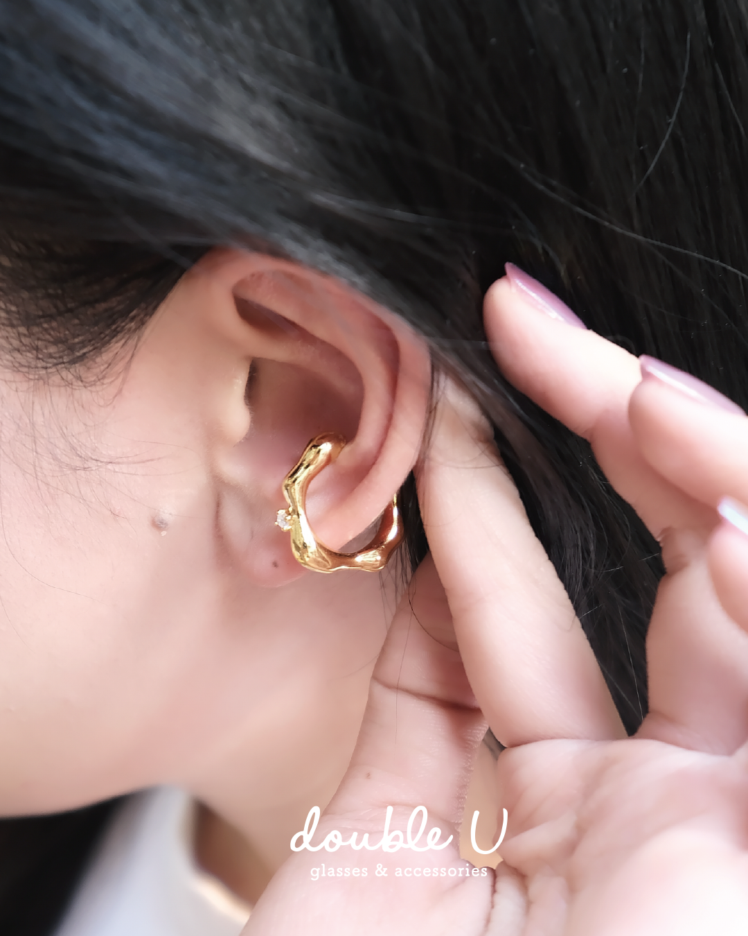 波浪小鑽耳骨扣・Earcuff (EBC10056)