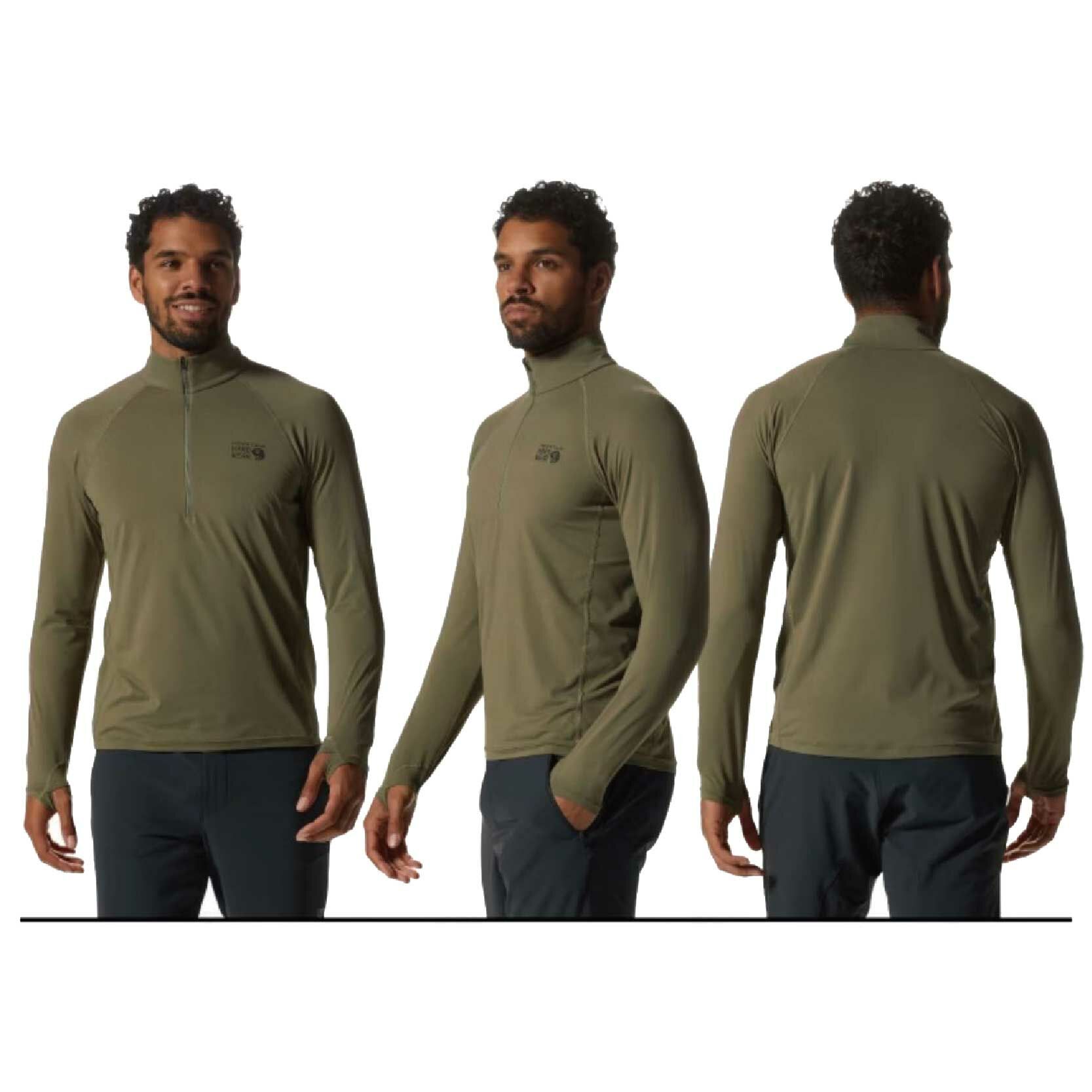 Mountain Hardwear 美國 Crater Lake Half Zip 立領半拉鍊長袖排汗衣 男款 (2色) 11MHW93351