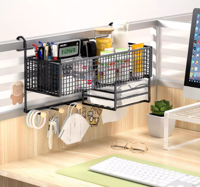 柳點生活 壁掛辦公桌收納架 (1kg)